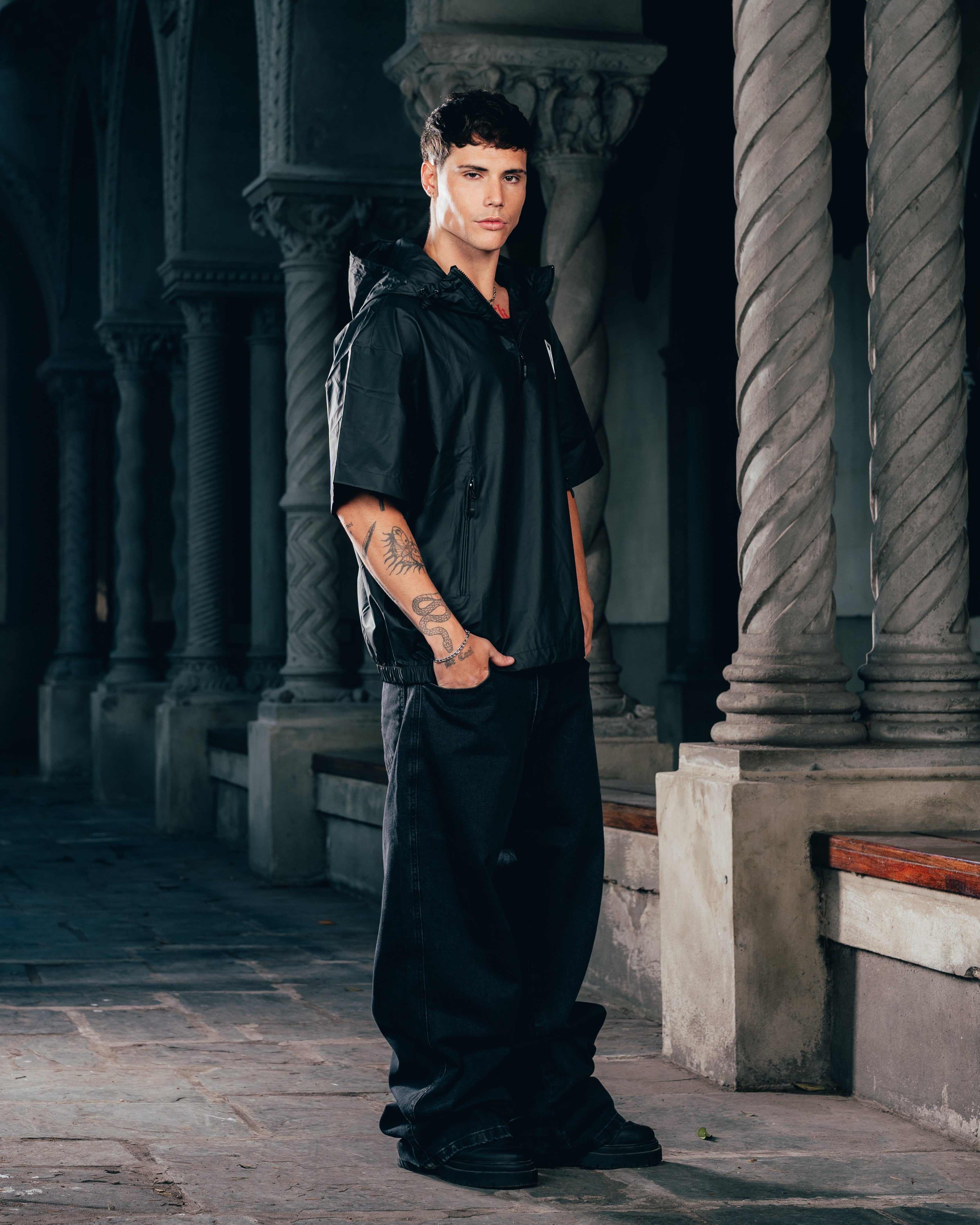ANORAK MANGA CORTA [ WARRIOR ] BLACK