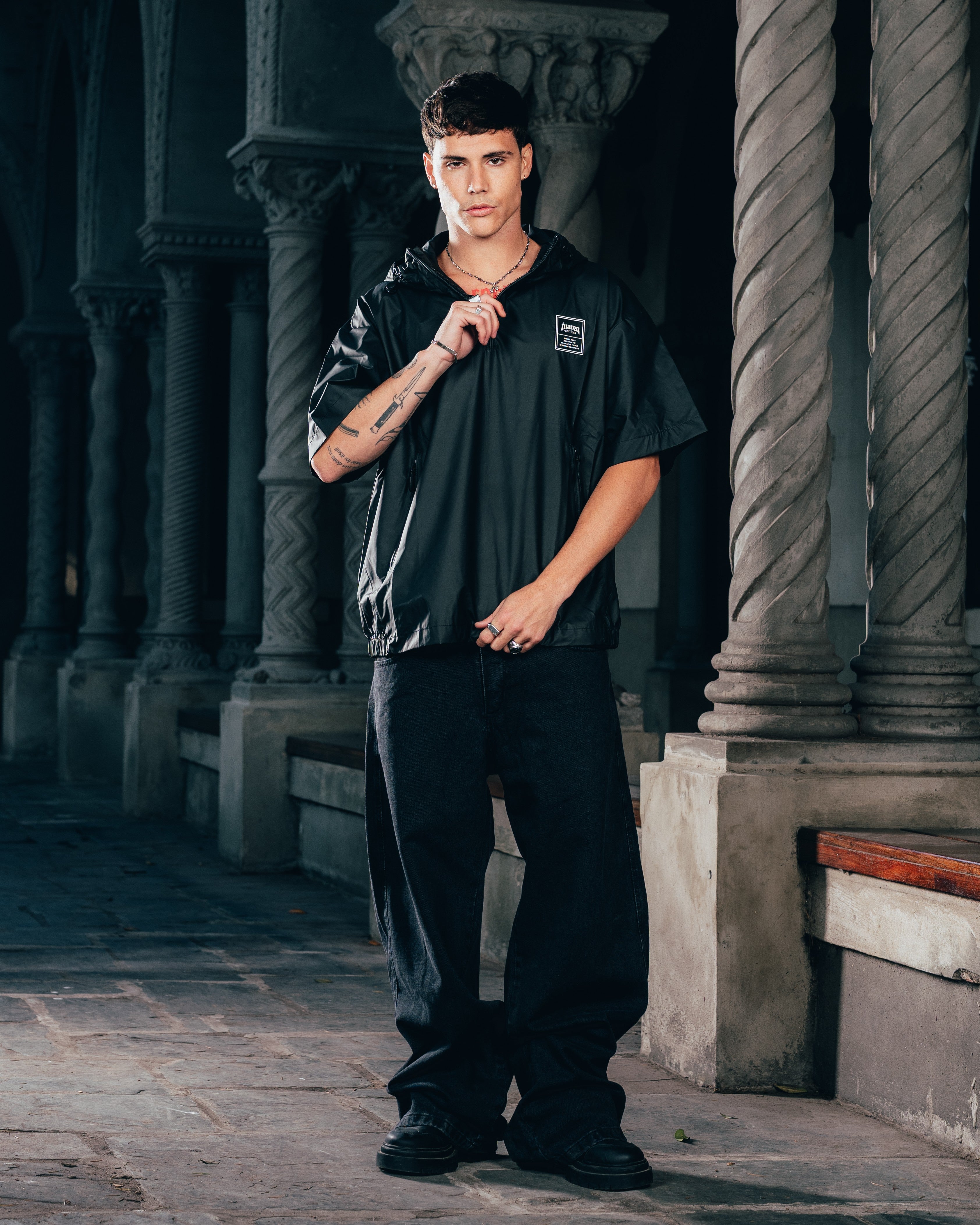 ANORAK MANGA CORTA [ WARRIOR ] BLACK