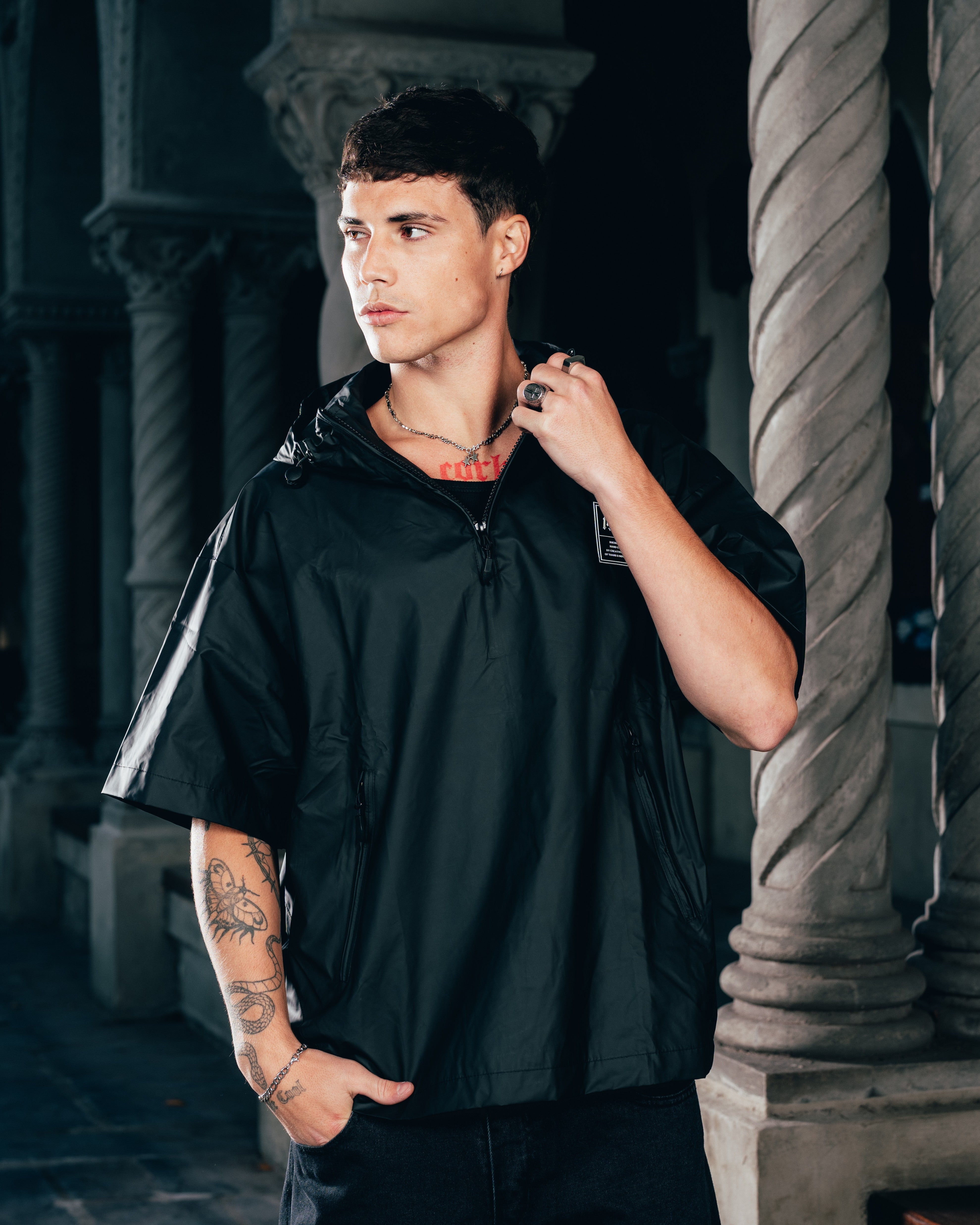 ANORAK MANGA CORTA [ WARRIOR ] BLACK