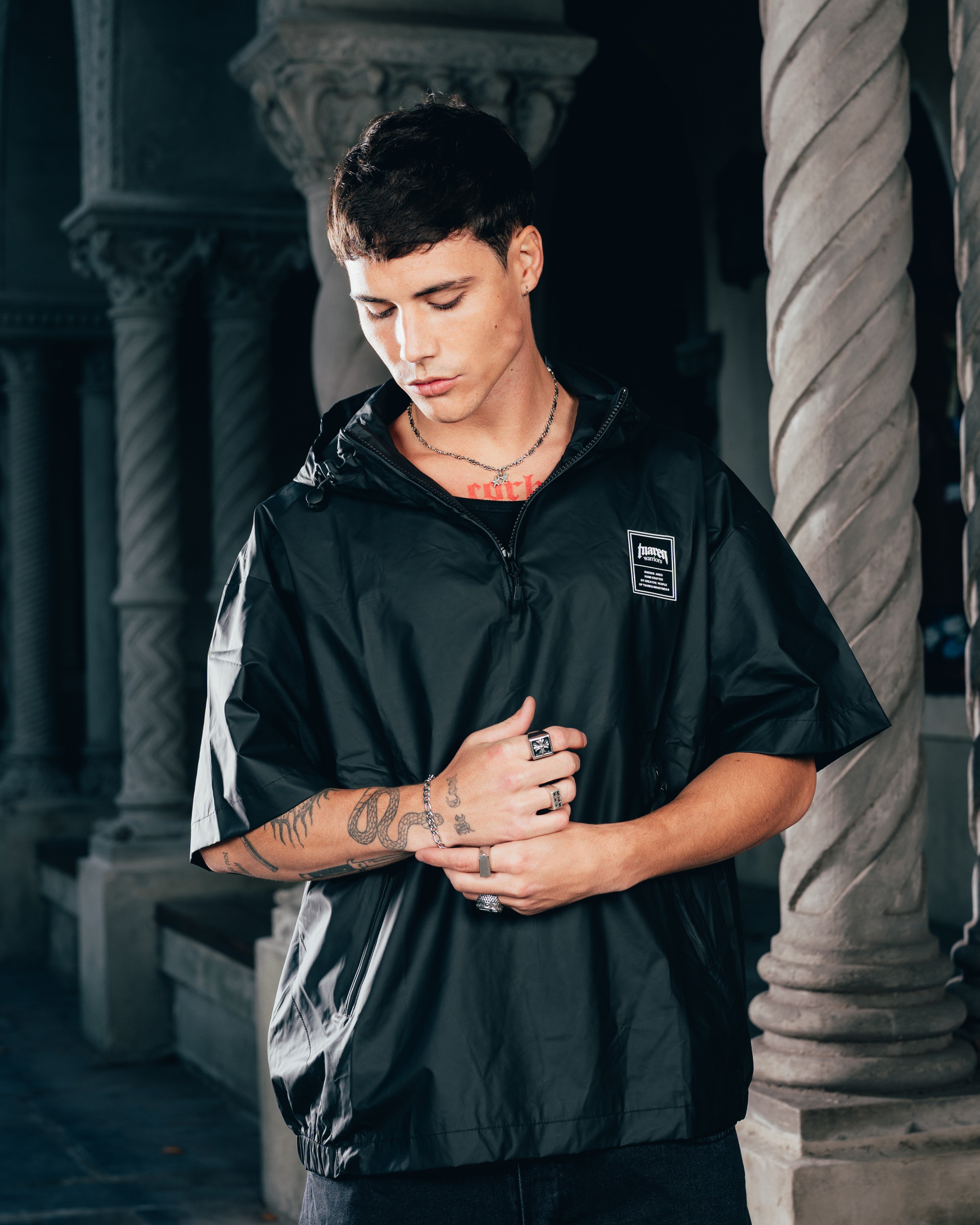 ANORAK MANGA CORTA [ WARRIOR ] BLACK