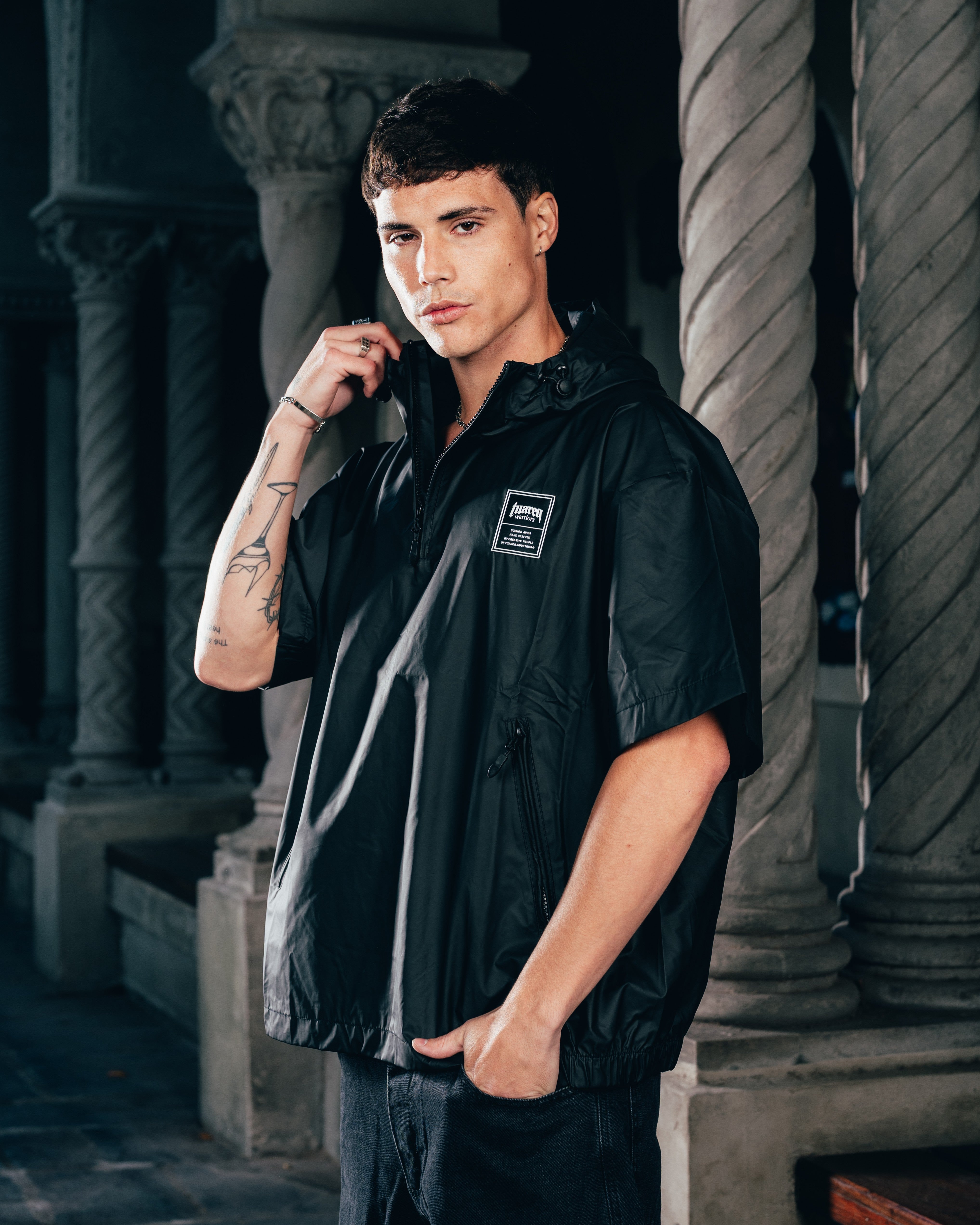 ANORAK MANGA CORTA [ WARRIOR ] BLACK