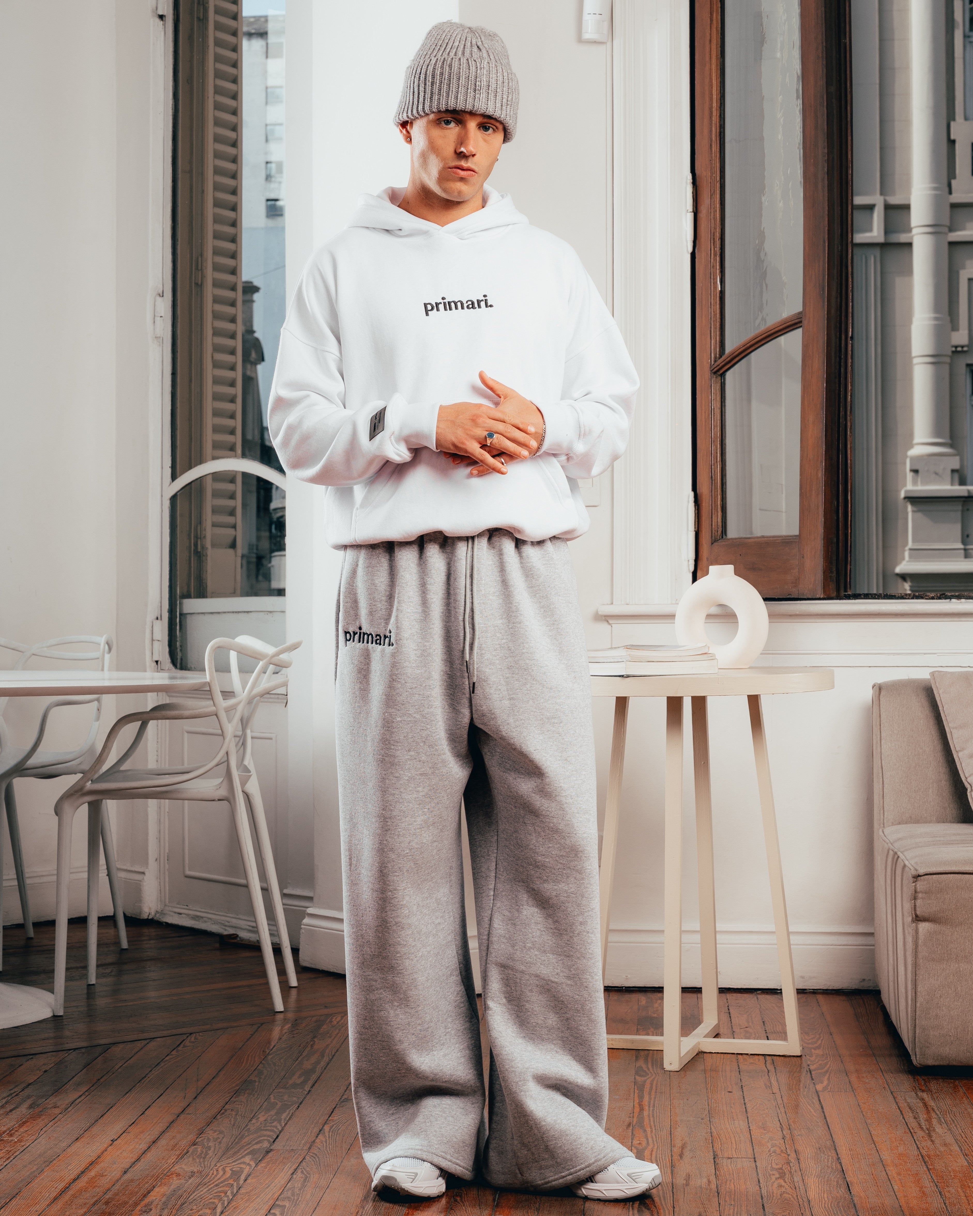 HOODIE EXTRAHEAVY [ PRIMARI ] WHITE