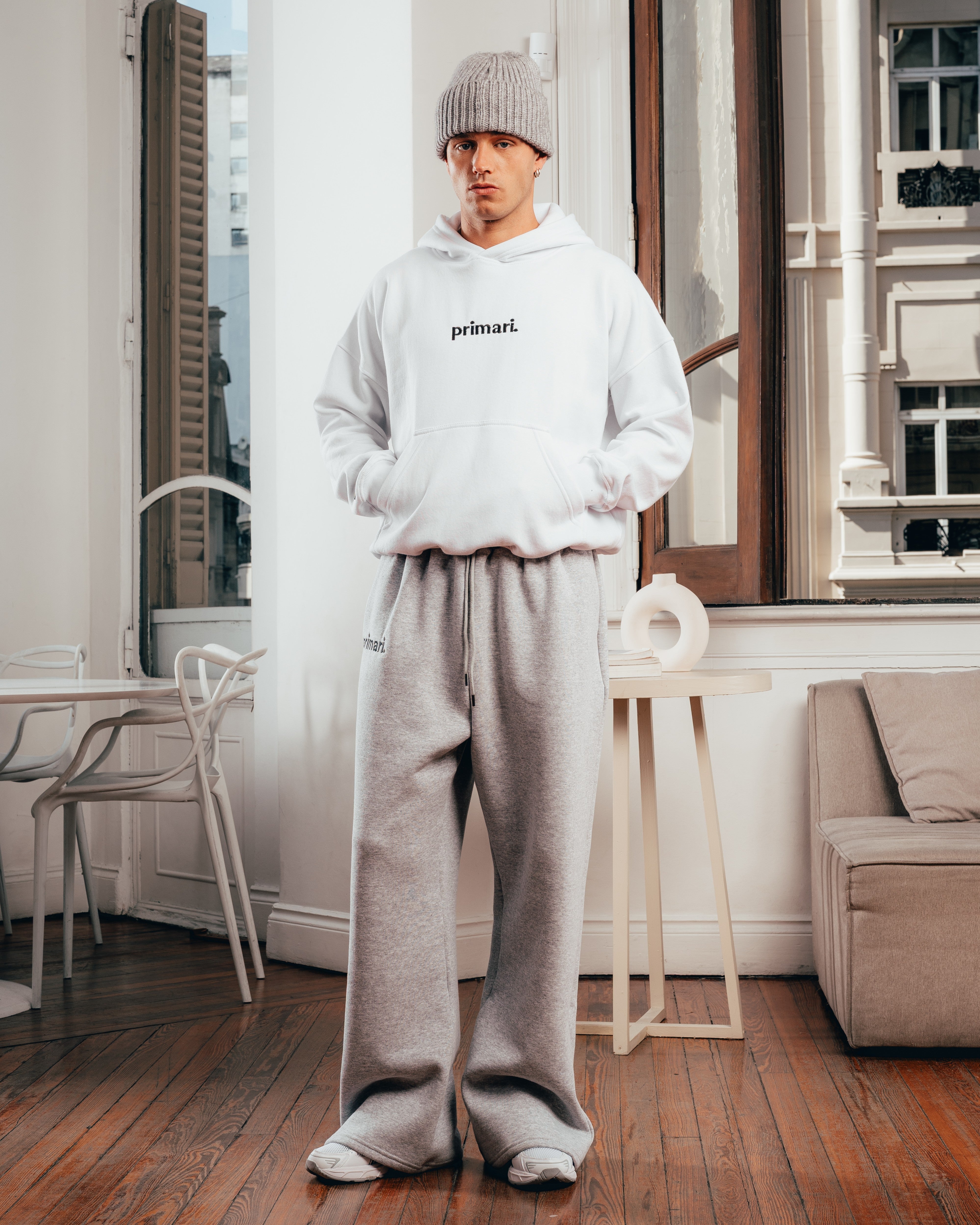 HOODIE EXTRAHEAVY [ PRIMARI ] WHITE