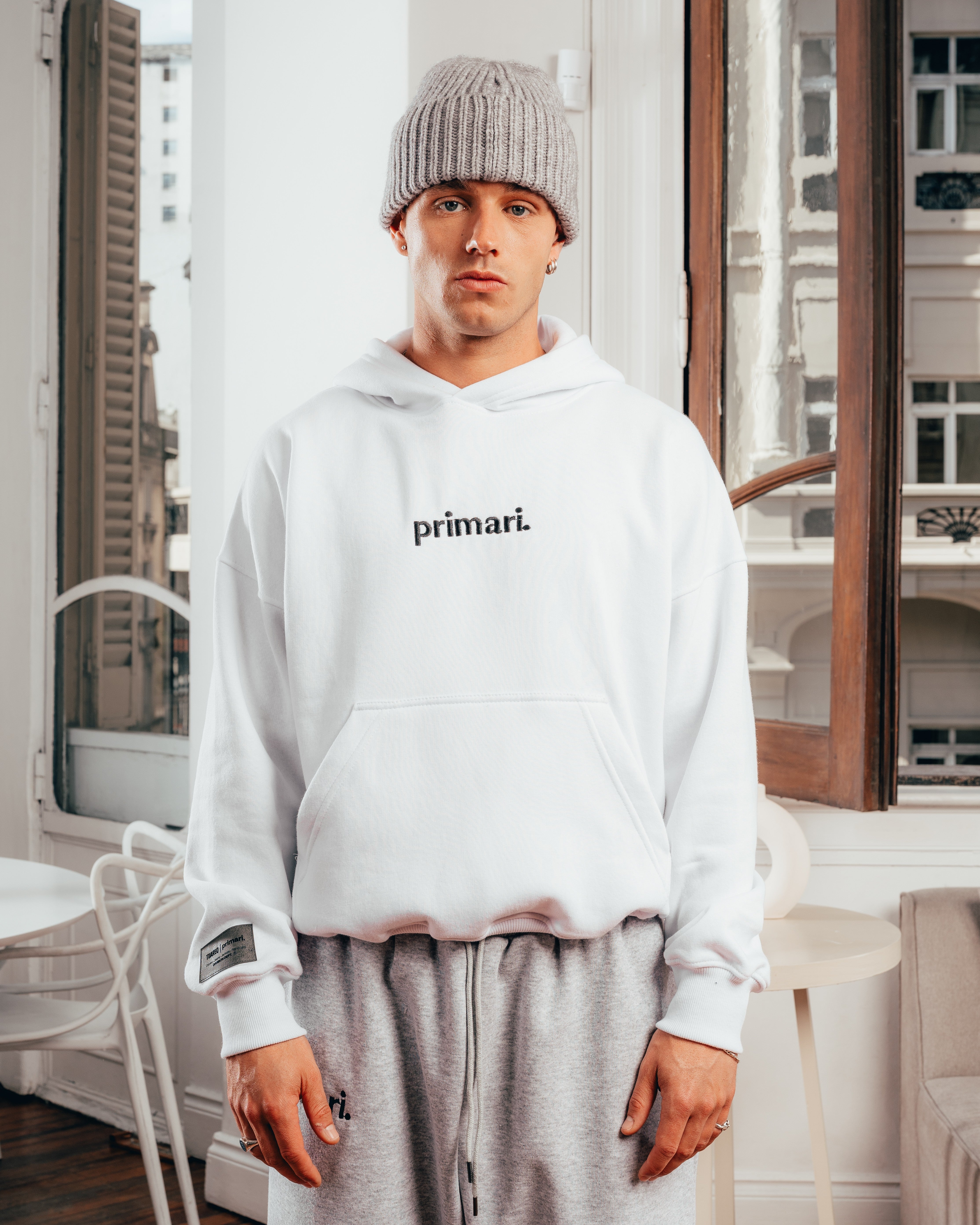 HOODIE EXTRAHEAVY [ PRIMARI ] WHITE