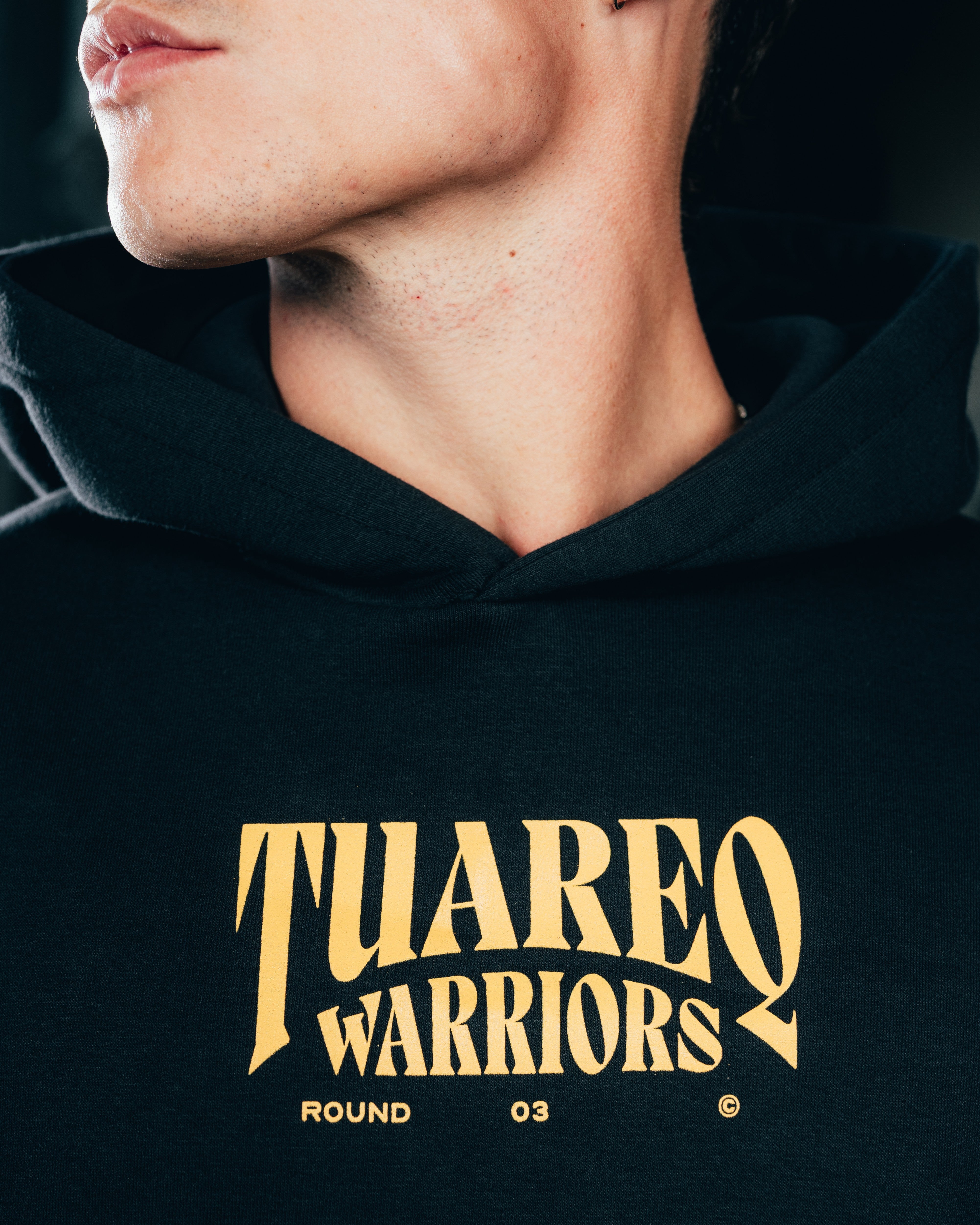 HOODIE [ WARRIOR ] DAGA BLACK