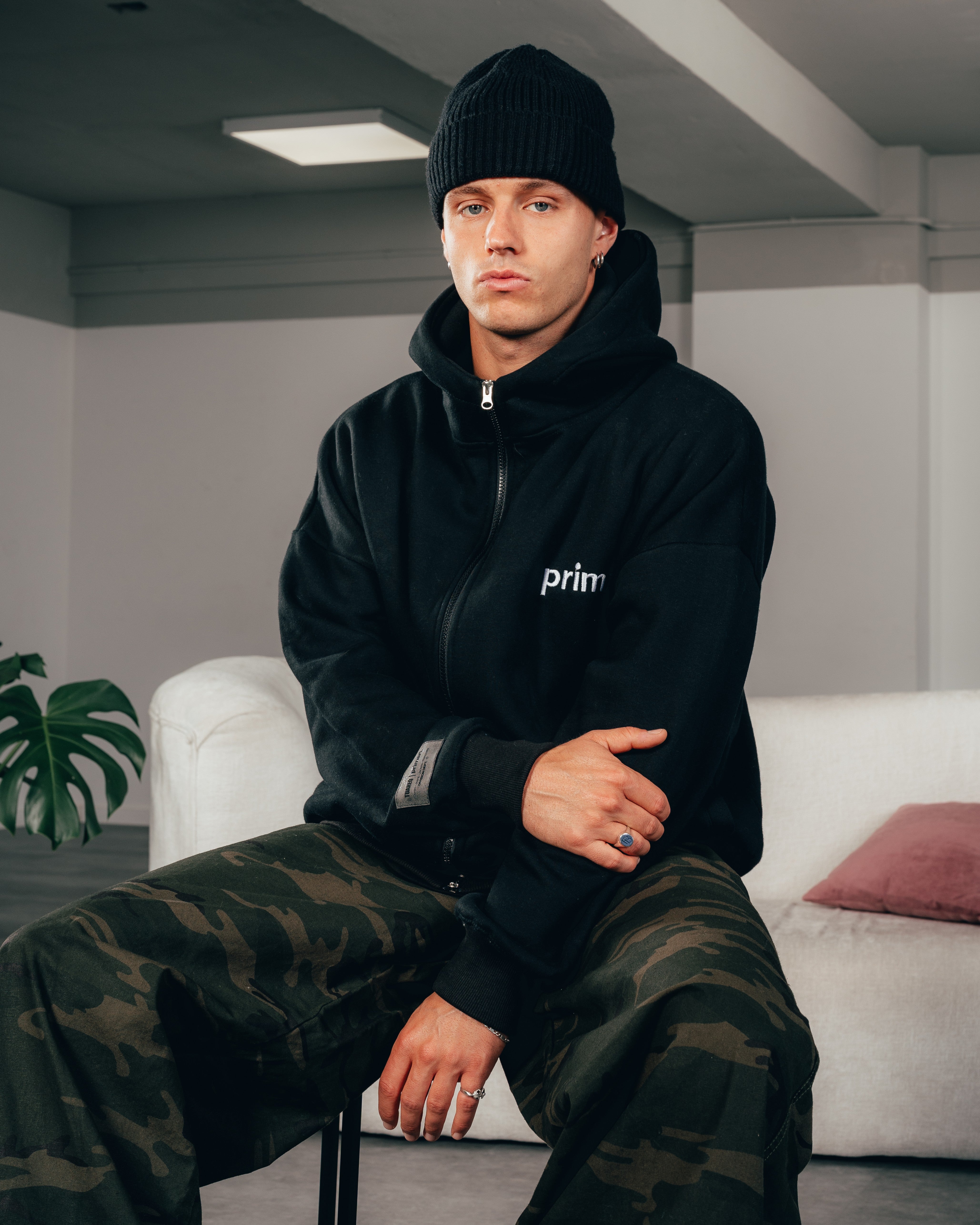 CAMPERA PESADA DOBLE CIERRE [ PRIMARI ] BLACK