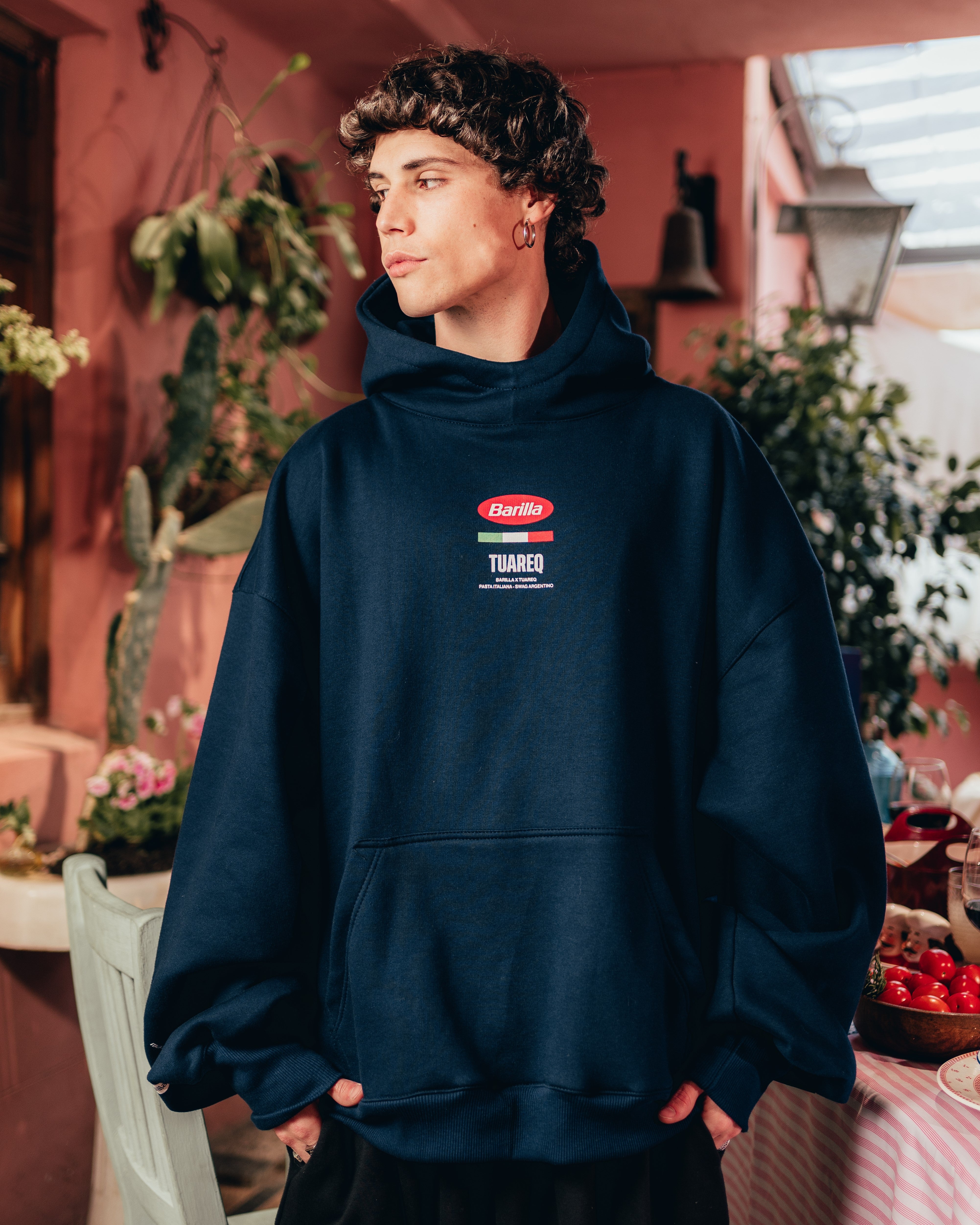 HOODIE PESADO [ BARILLA ] OCEAN BLUE