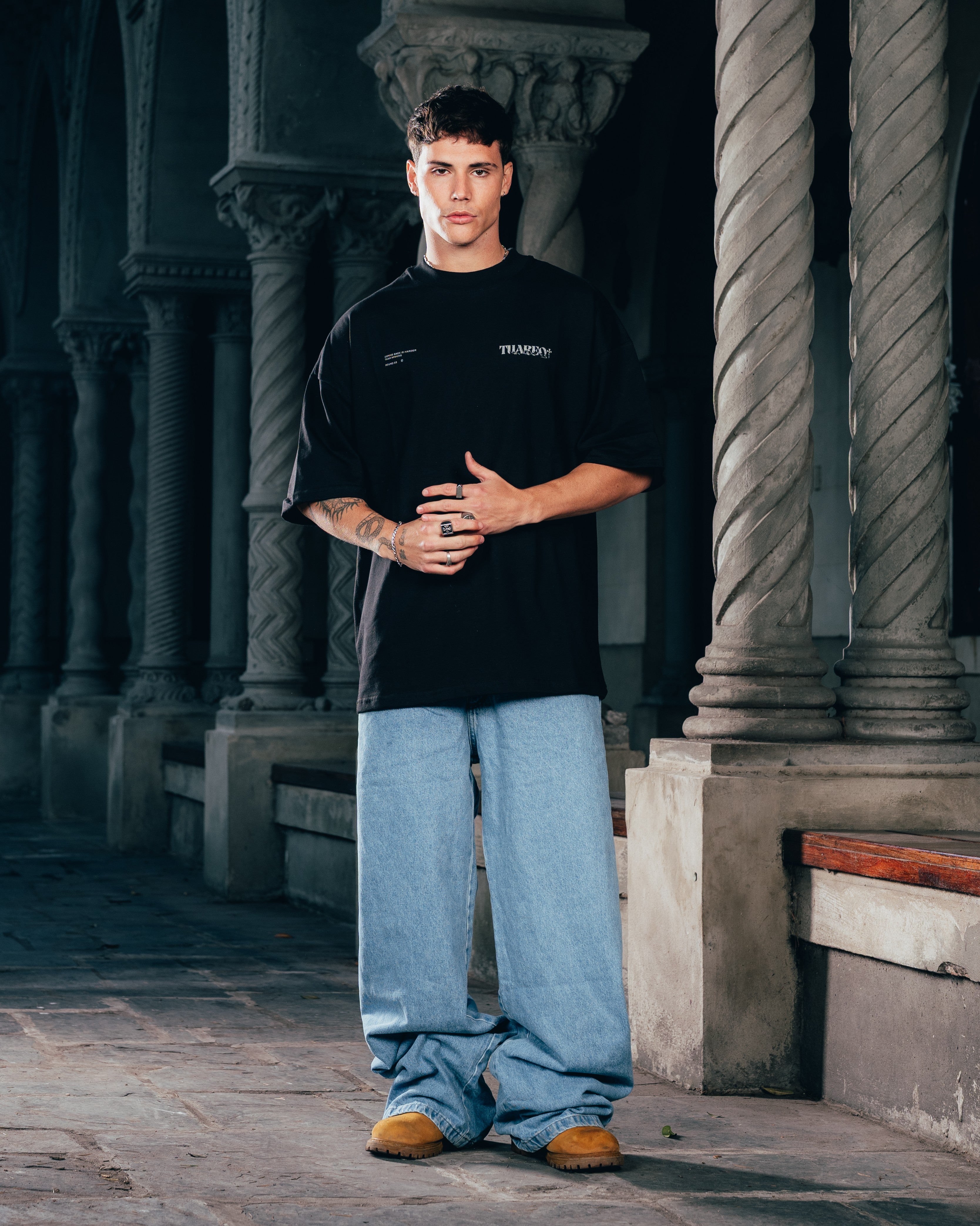 REMERA OVERSIZED [ WARRIOR ] VIPER BLACK
