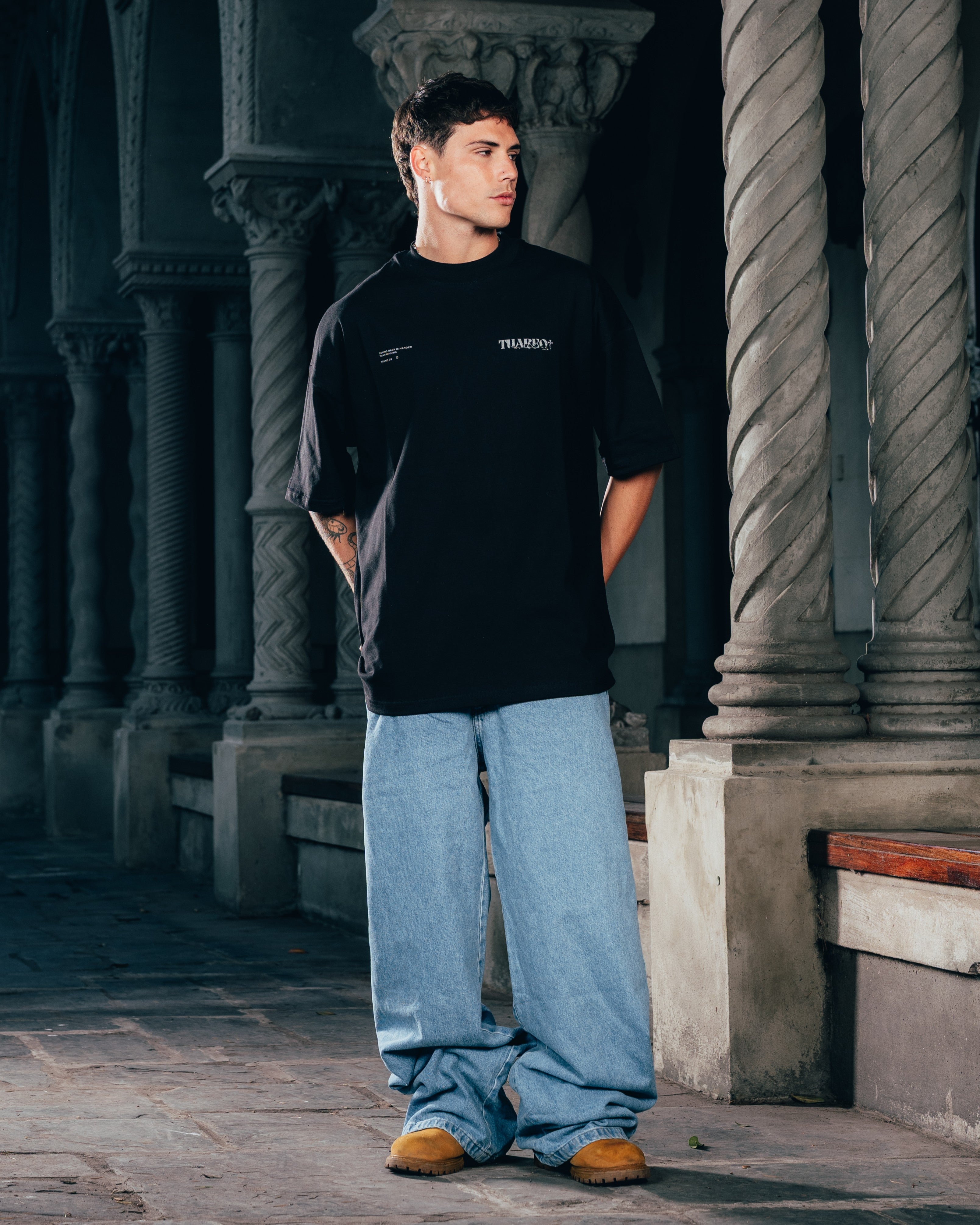 REMERA OVERSIZED [ WARRIOR ] VIPER BLACK