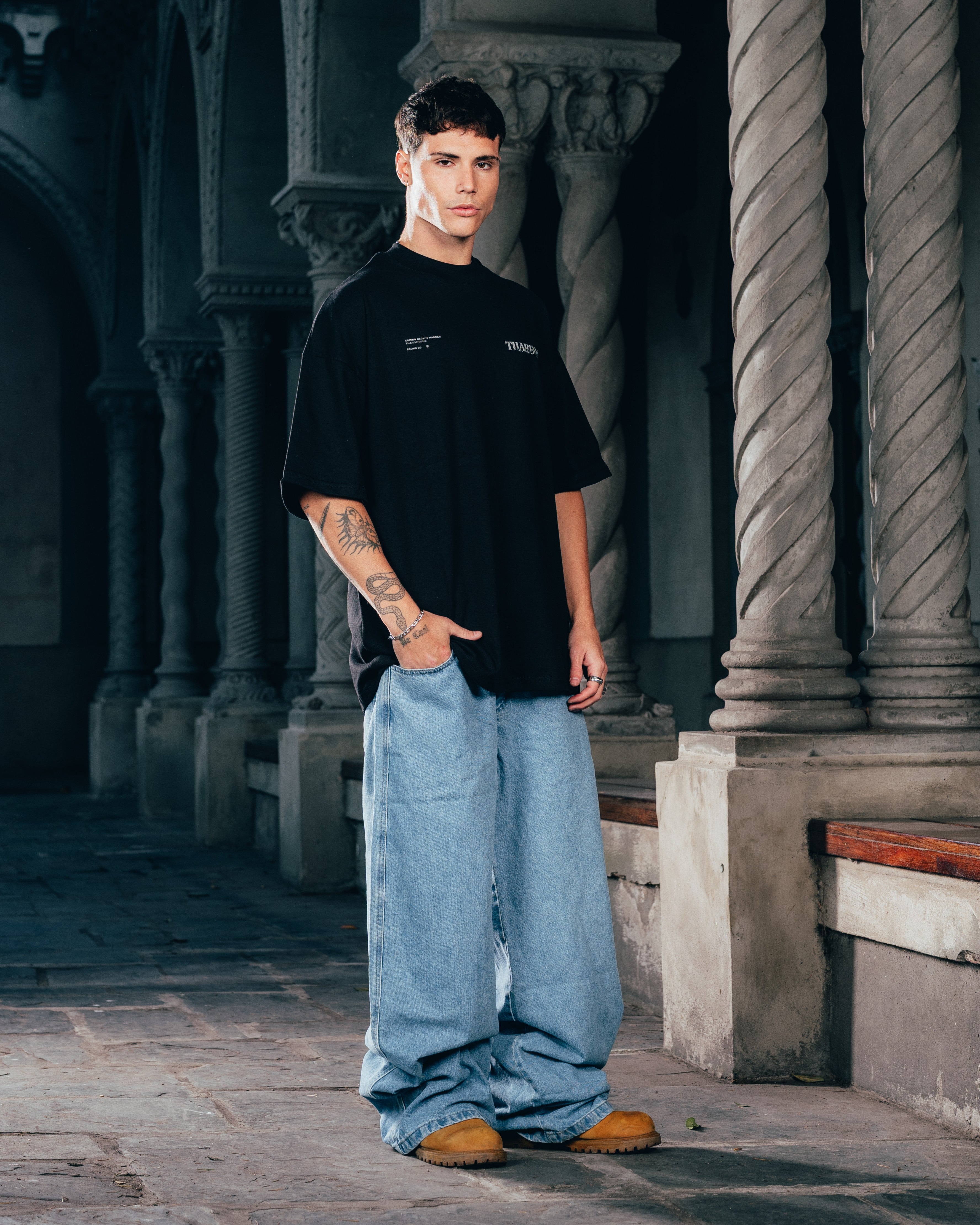 REMERA OVERSIZED [ WARRIOR ] VIPER BLACK