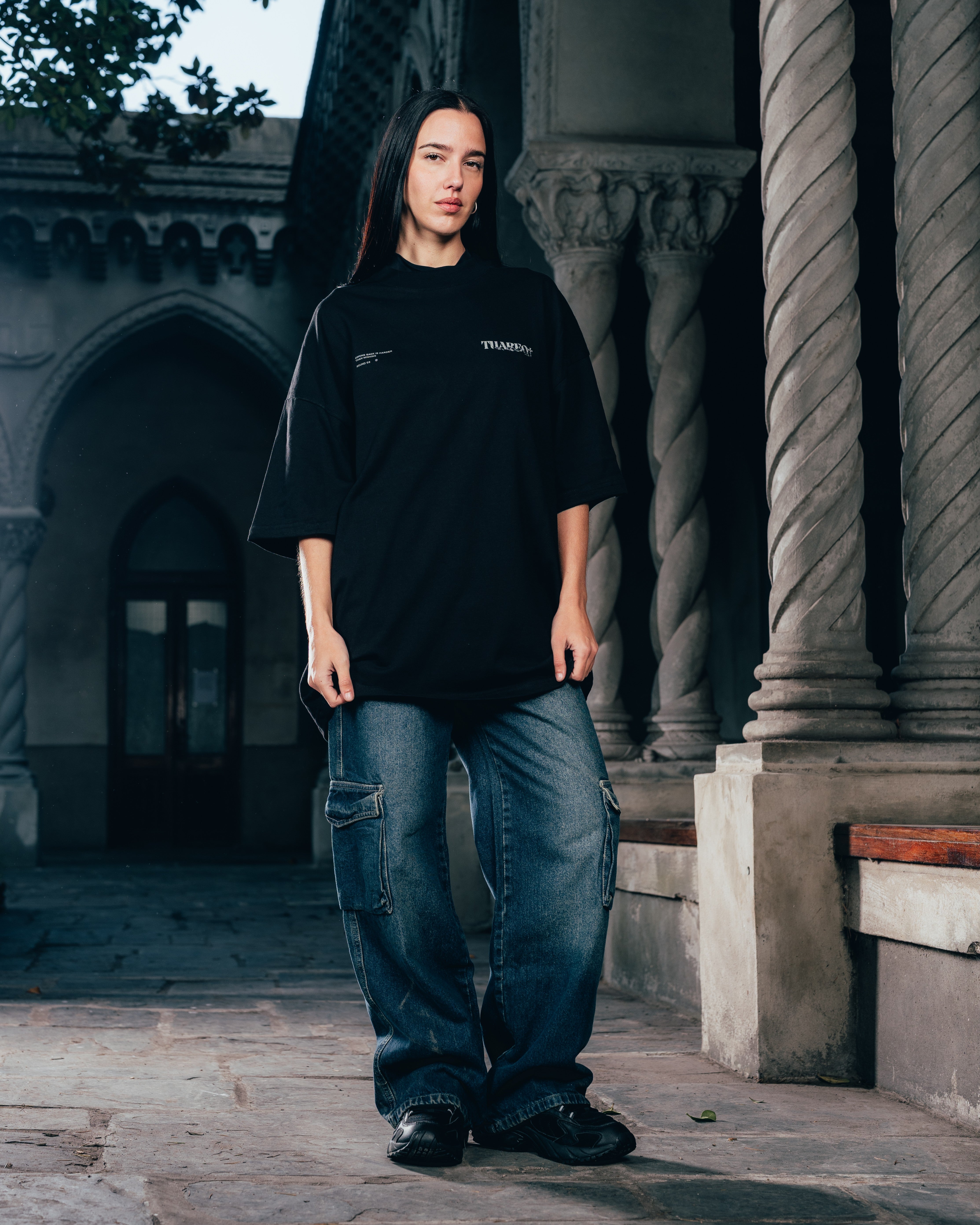 REMERA OVERSIZED [ WARRIOR ] VIPER BLACK