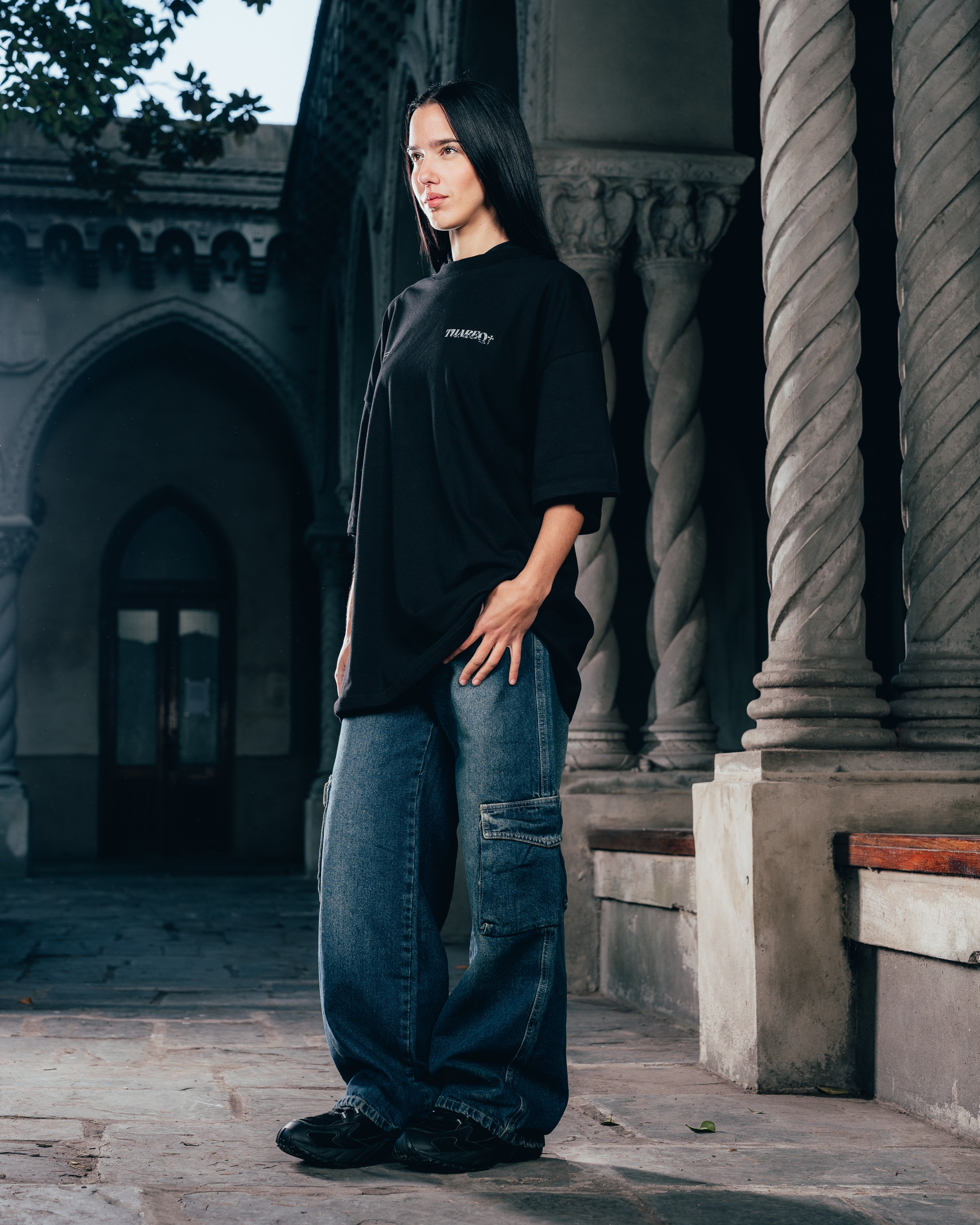 REMERA OVERSIZED [ WARRIOR ] VIPER BLACK