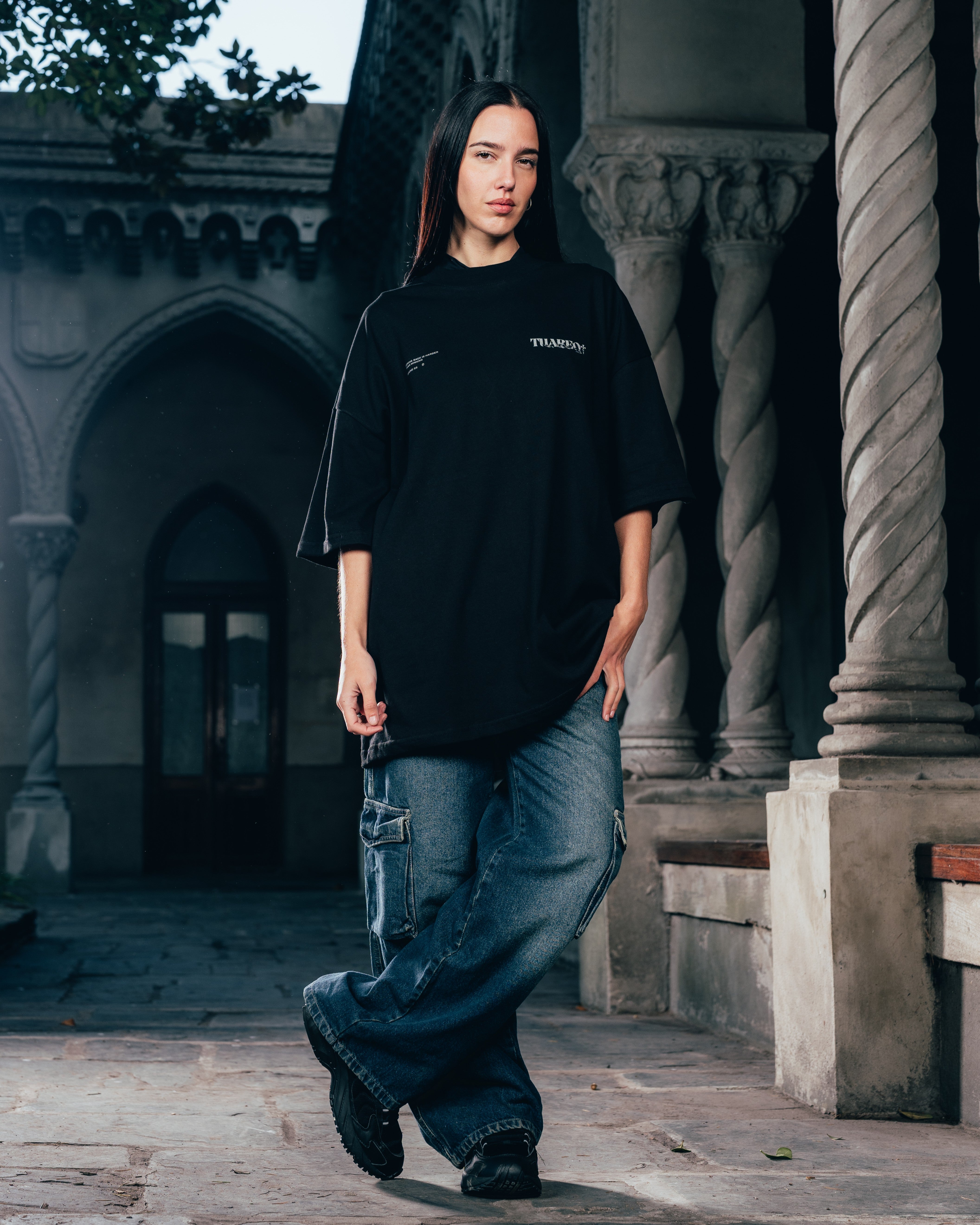 REMERA OVERSIZED [ WARRIOR ] VIPER BLACK