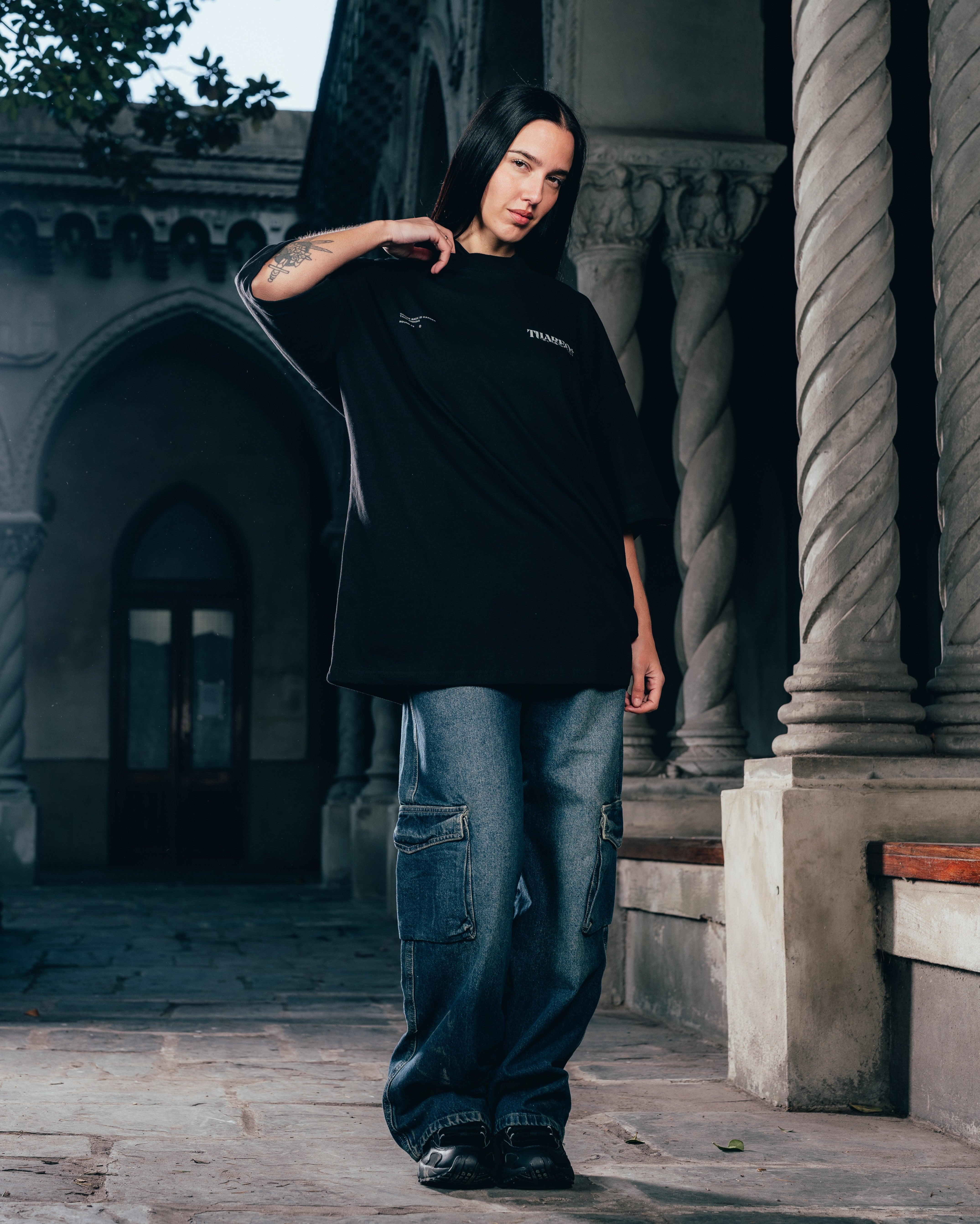 REMERA OVERSIZED [ WARRIOR ] VIPER BLACK