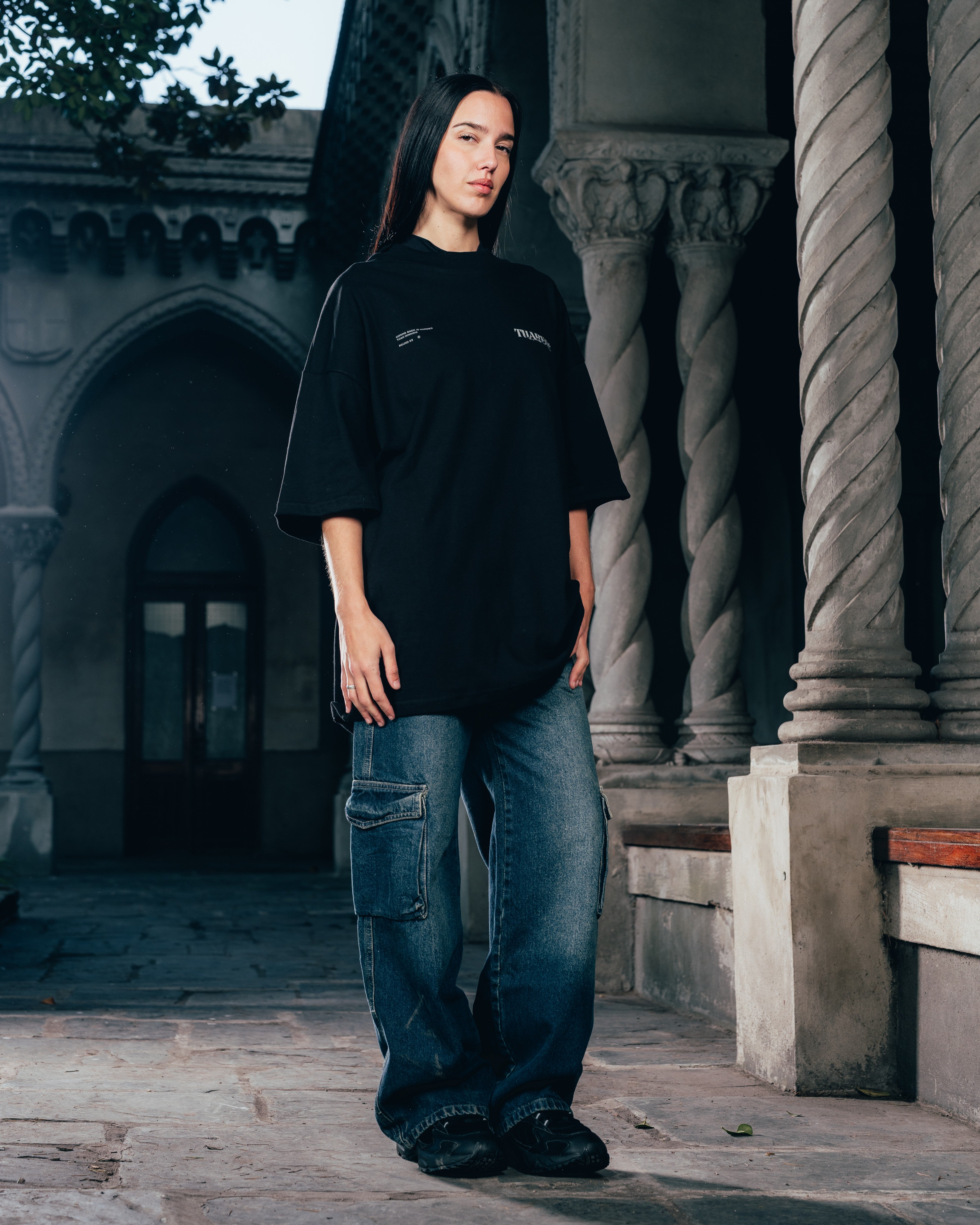 REMERA OVERSIZED [ WARRIOR ] VIPER BLACK