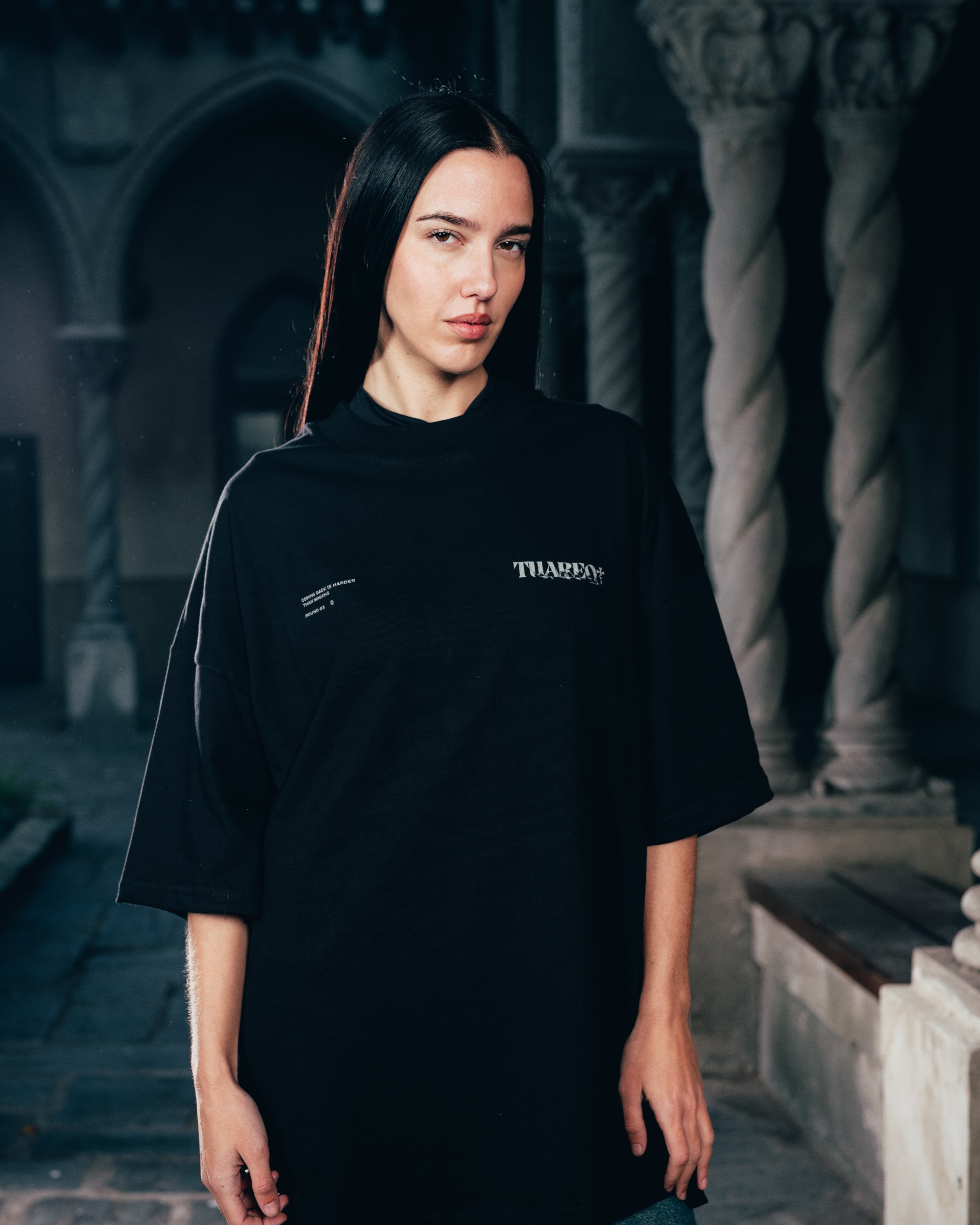 REMERA OVERSIZED [ WARRIOR ] VIPER BLACK