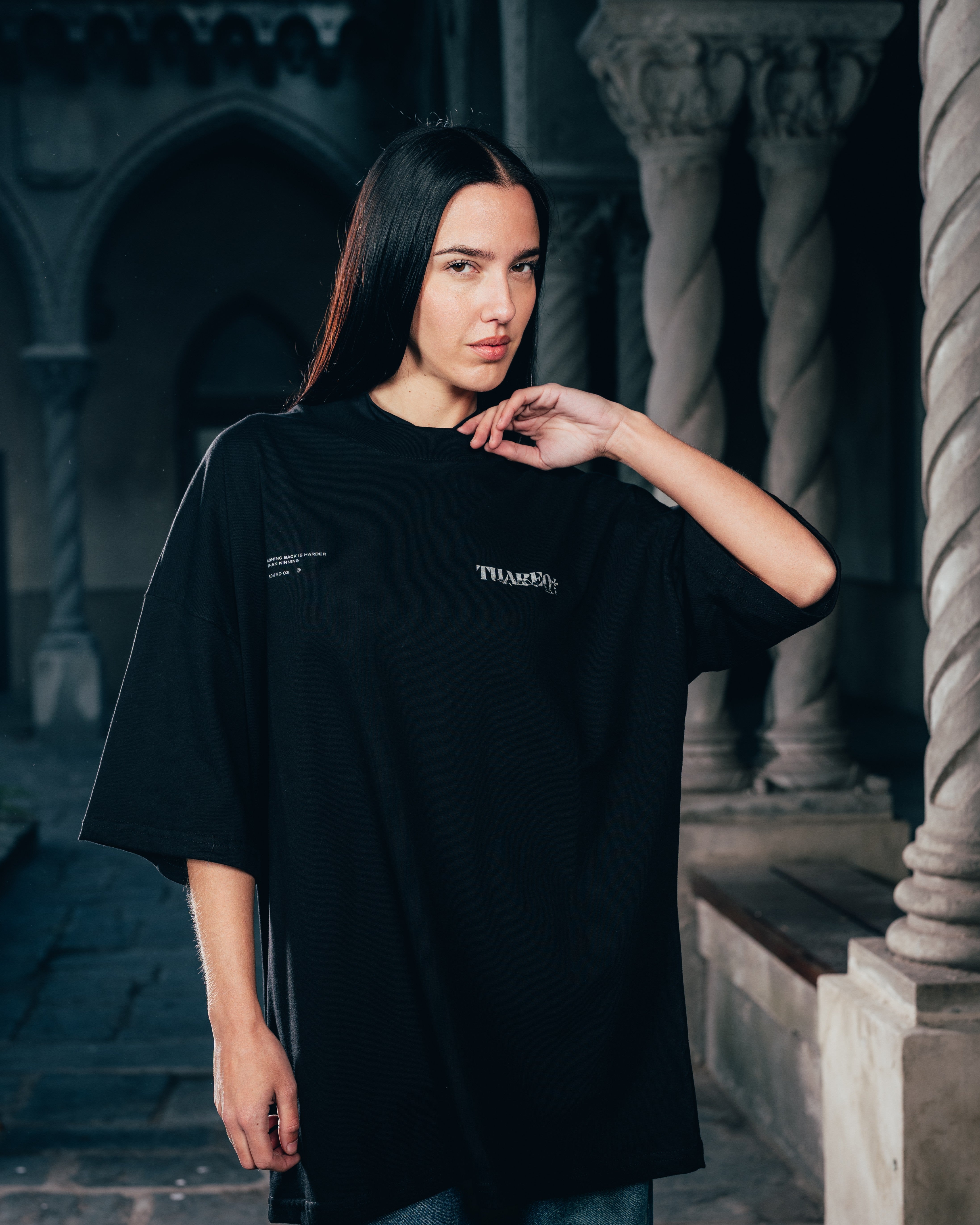 REMERA OVERSIZED [ WARRIOR ] VIPER BLACK