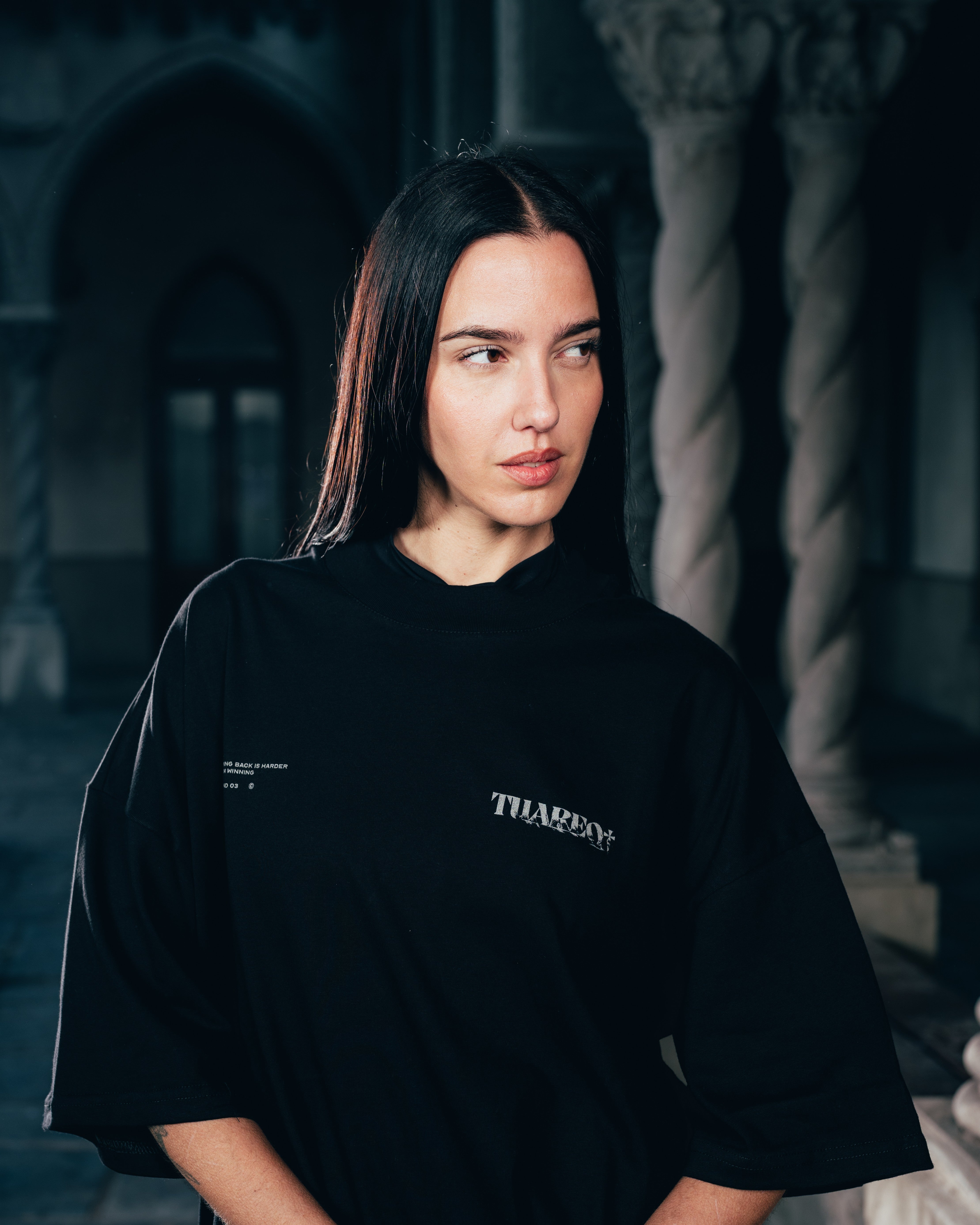 REMERA OVERSIZED [ WARRIOR ] VIPER BLACK