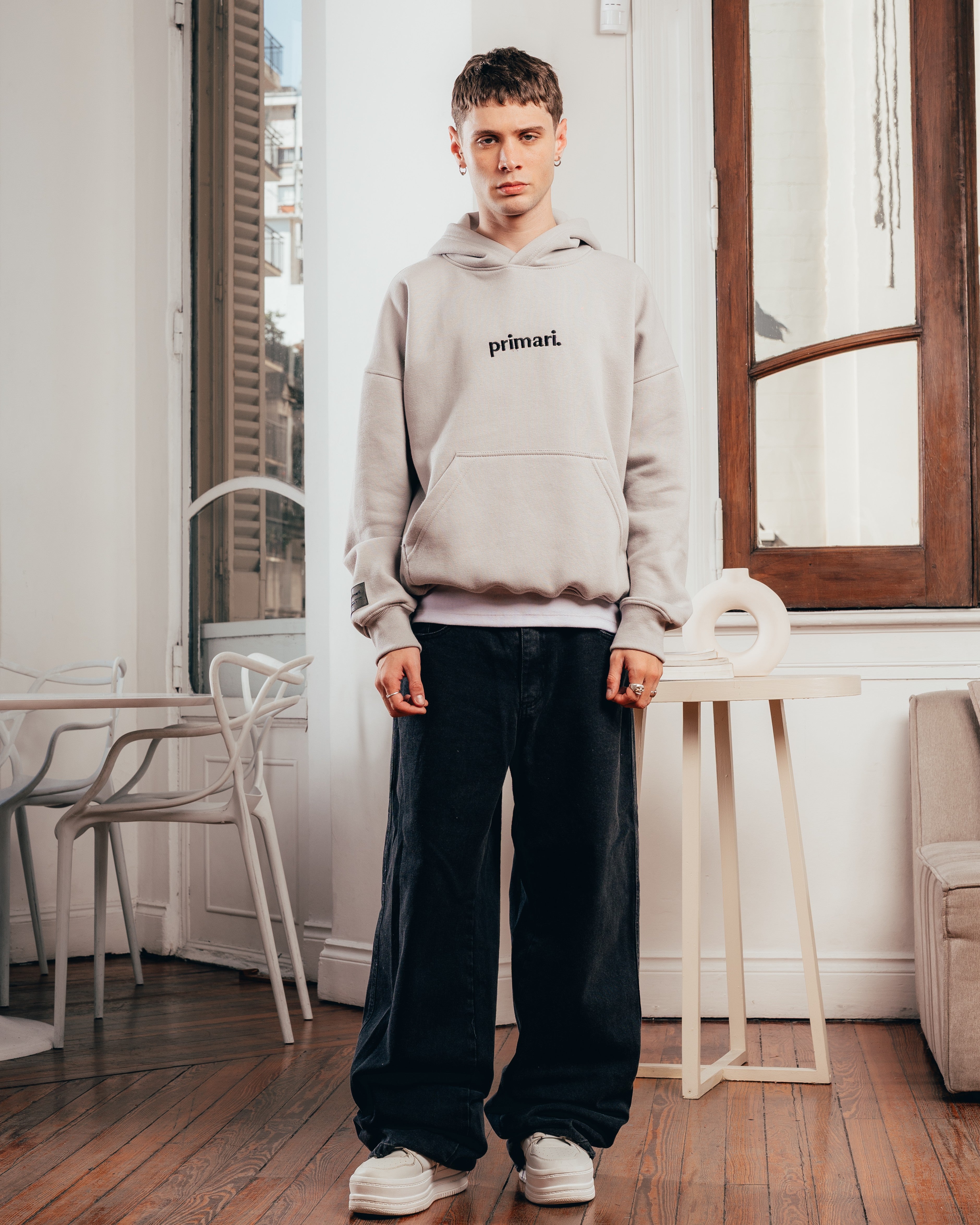 HOODIE EXTRAHEAVY [ PRIMARI ] STEEL
