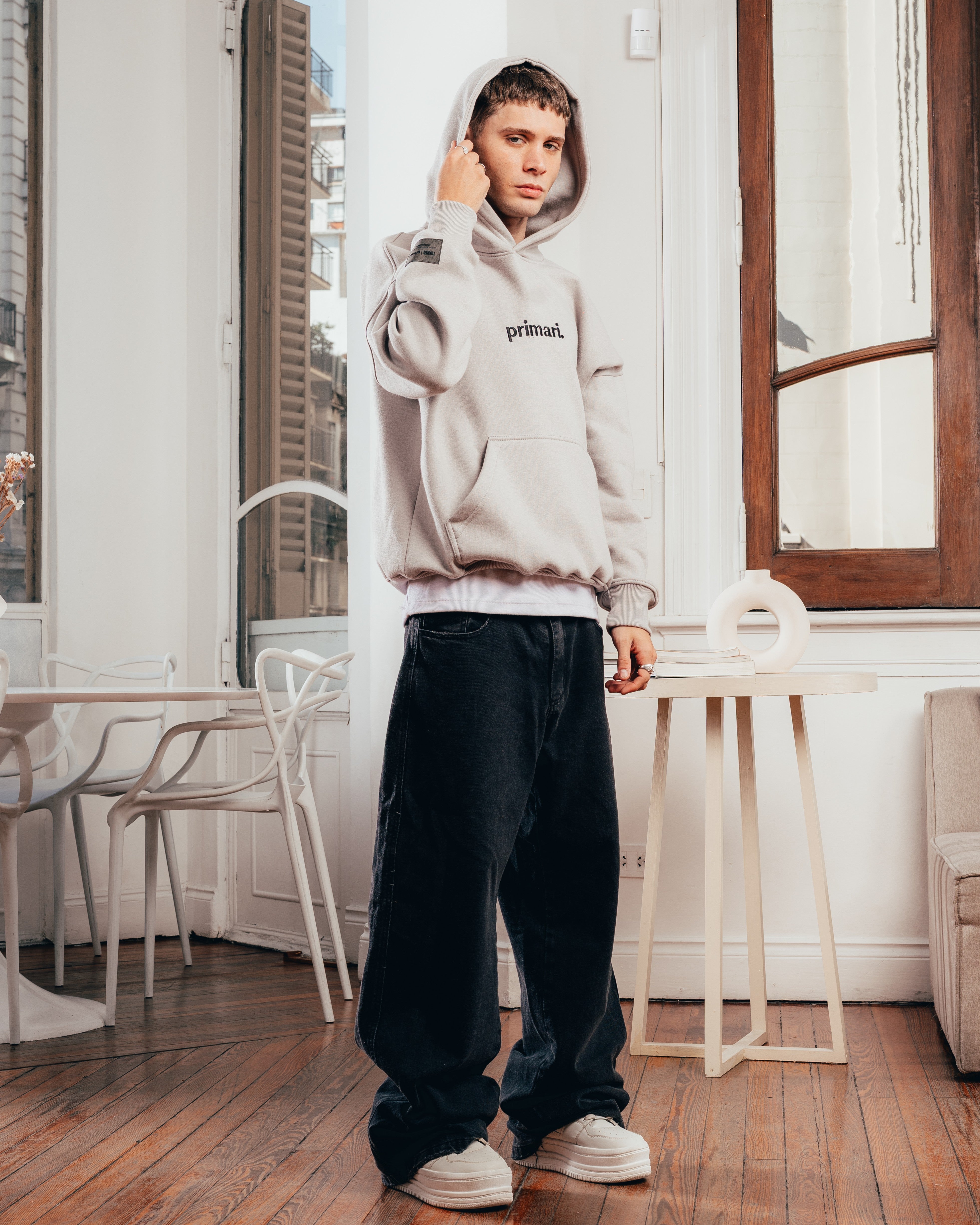 HOODIE EXTRAHEAVY [ PRIMARI ] STEEL