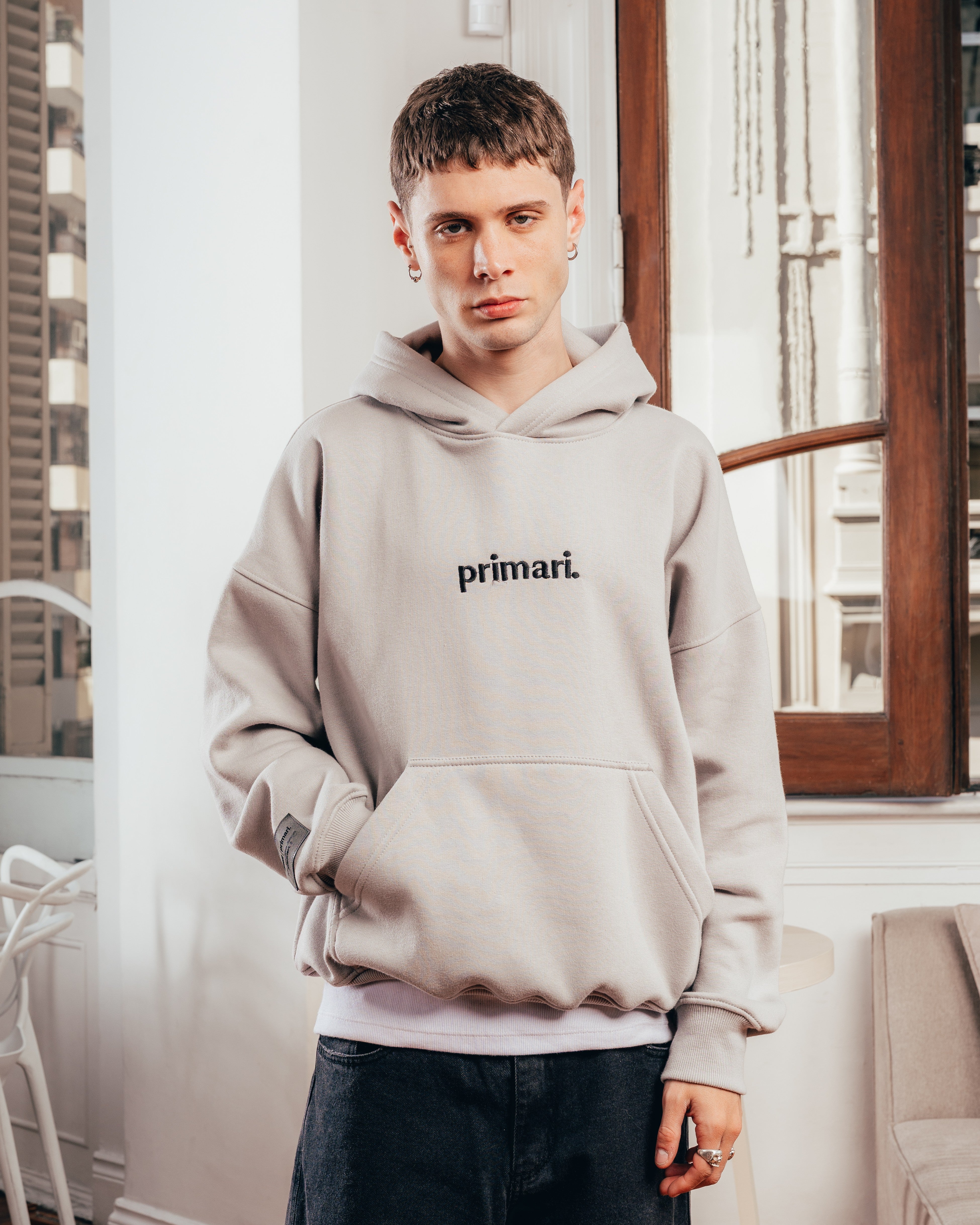 HOODIE EXTRAHEAVY [ PRIMARI ] STEEL
