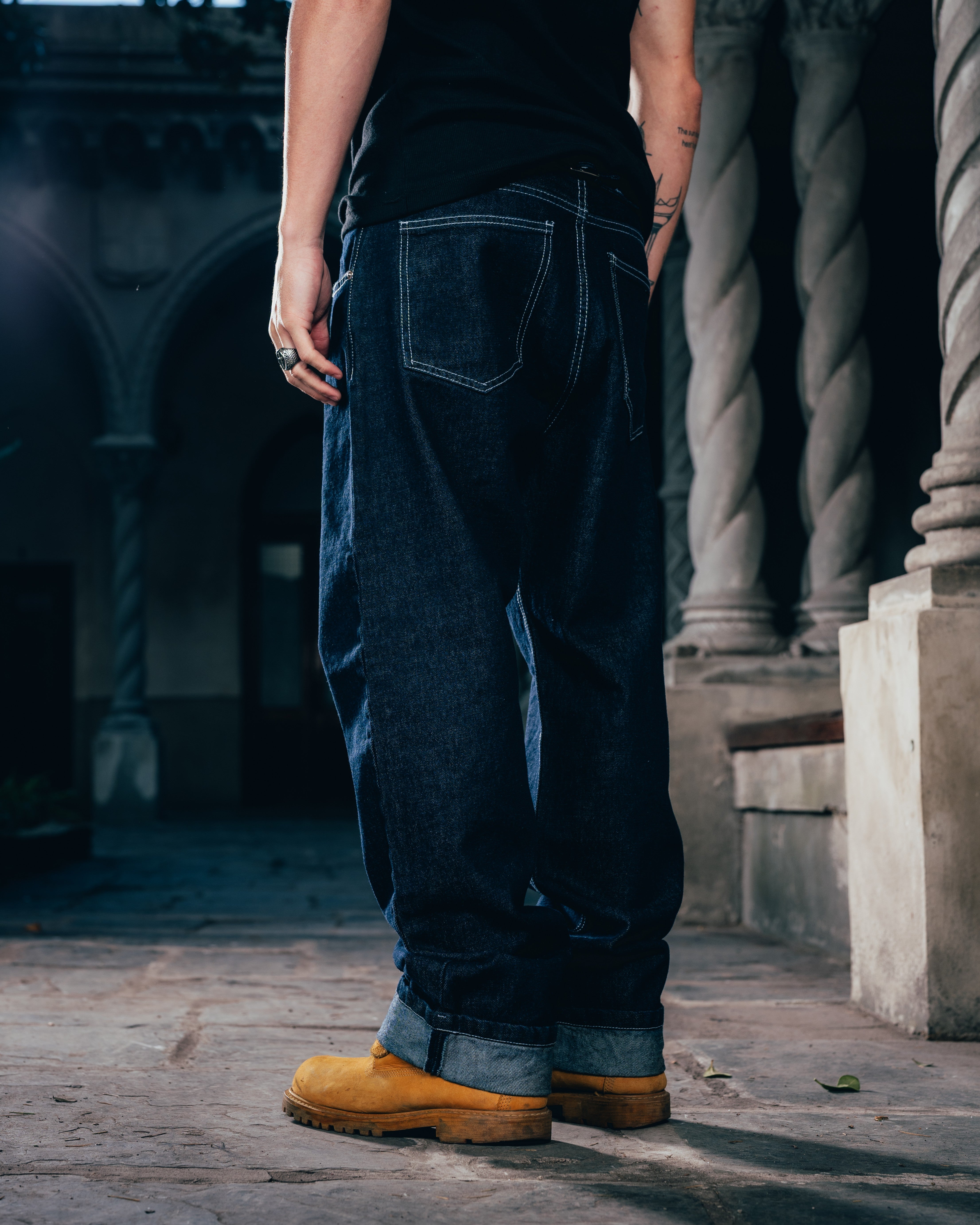 JEAN WIDE [ WARRIOR ] TOTAL BLUE