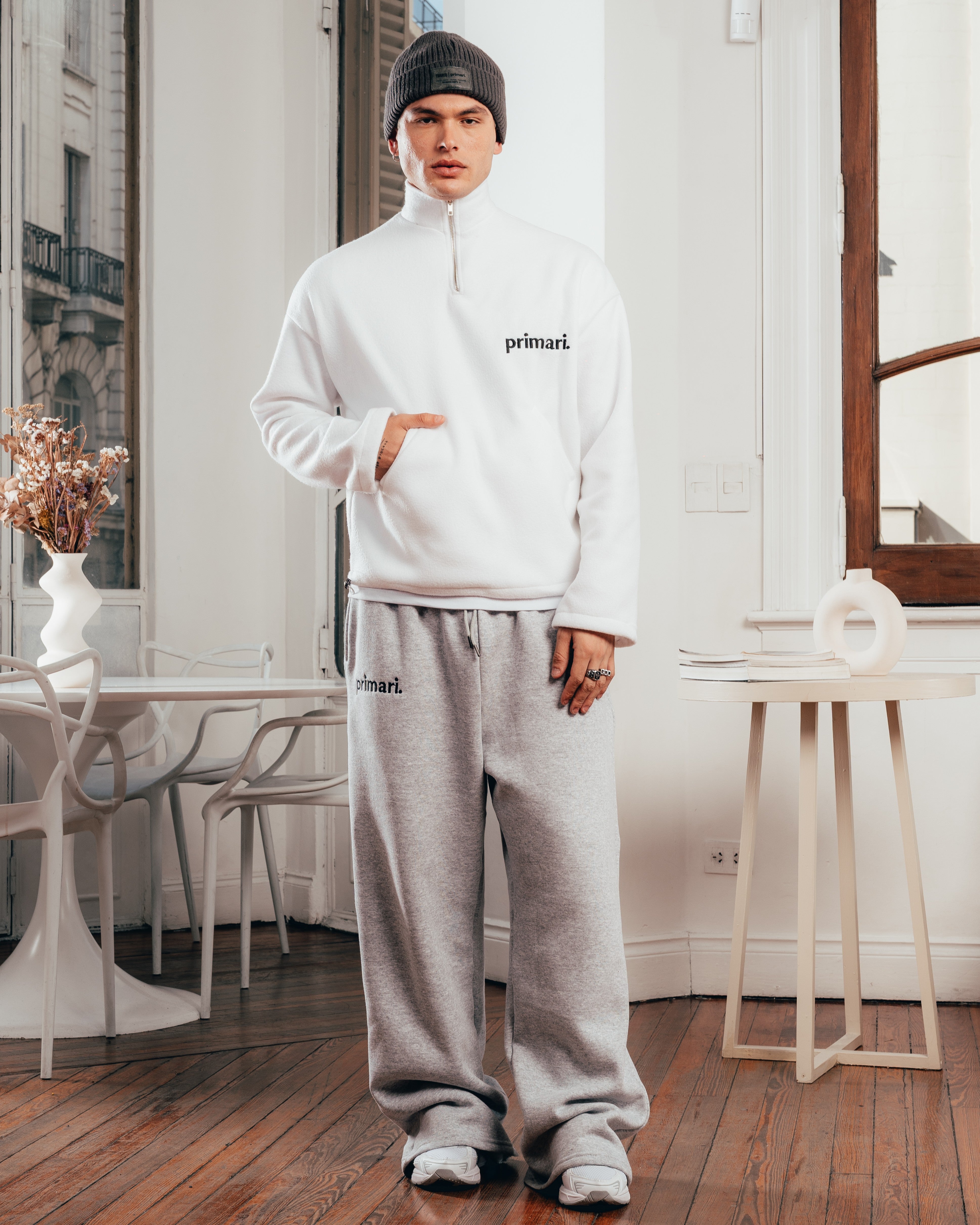CREWNECK POLAR GRUESO [ PRIMARI ] WHITE