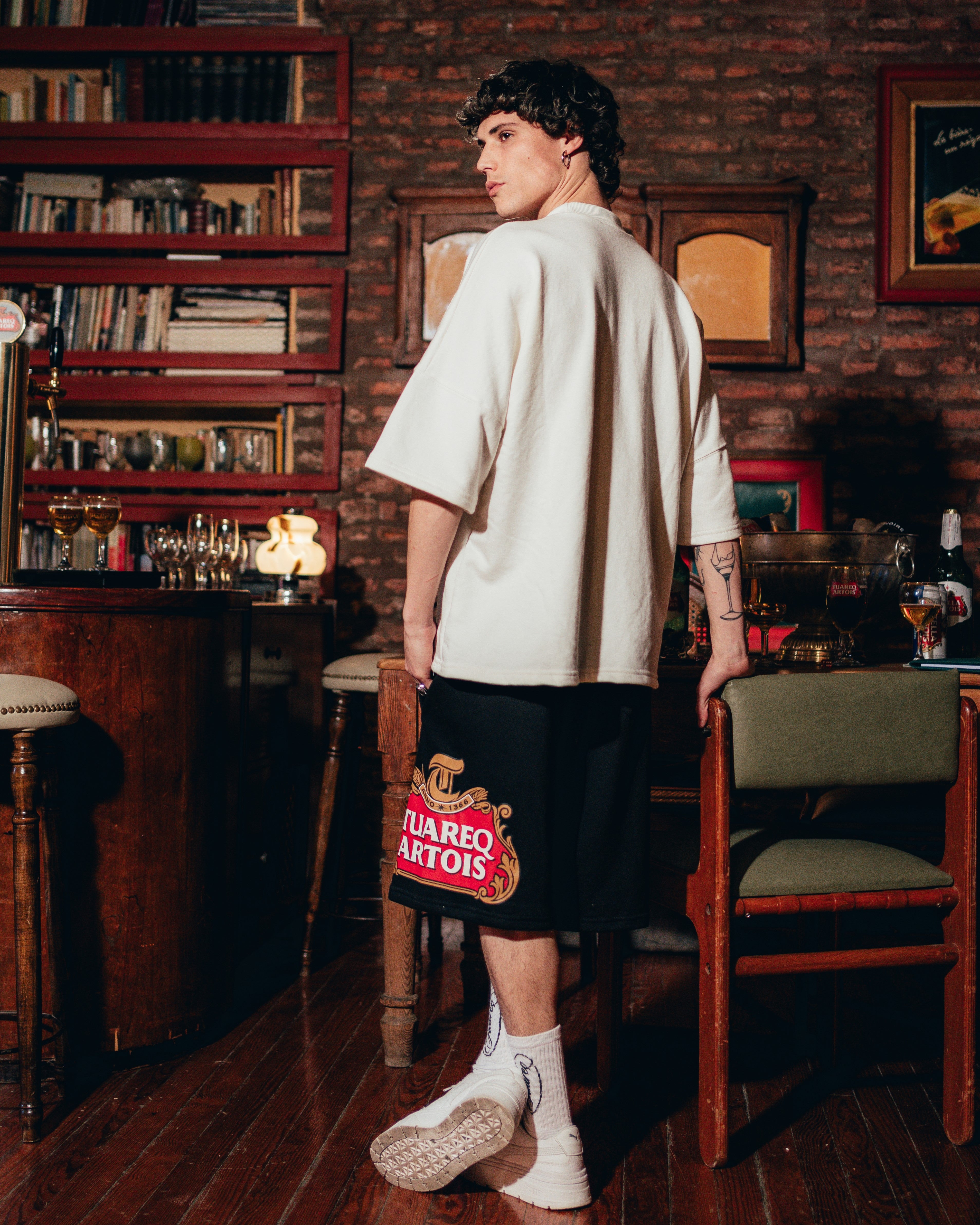 SHORT OVERSIZED [ STELLA ARTOIS ] CLASIC LOGO