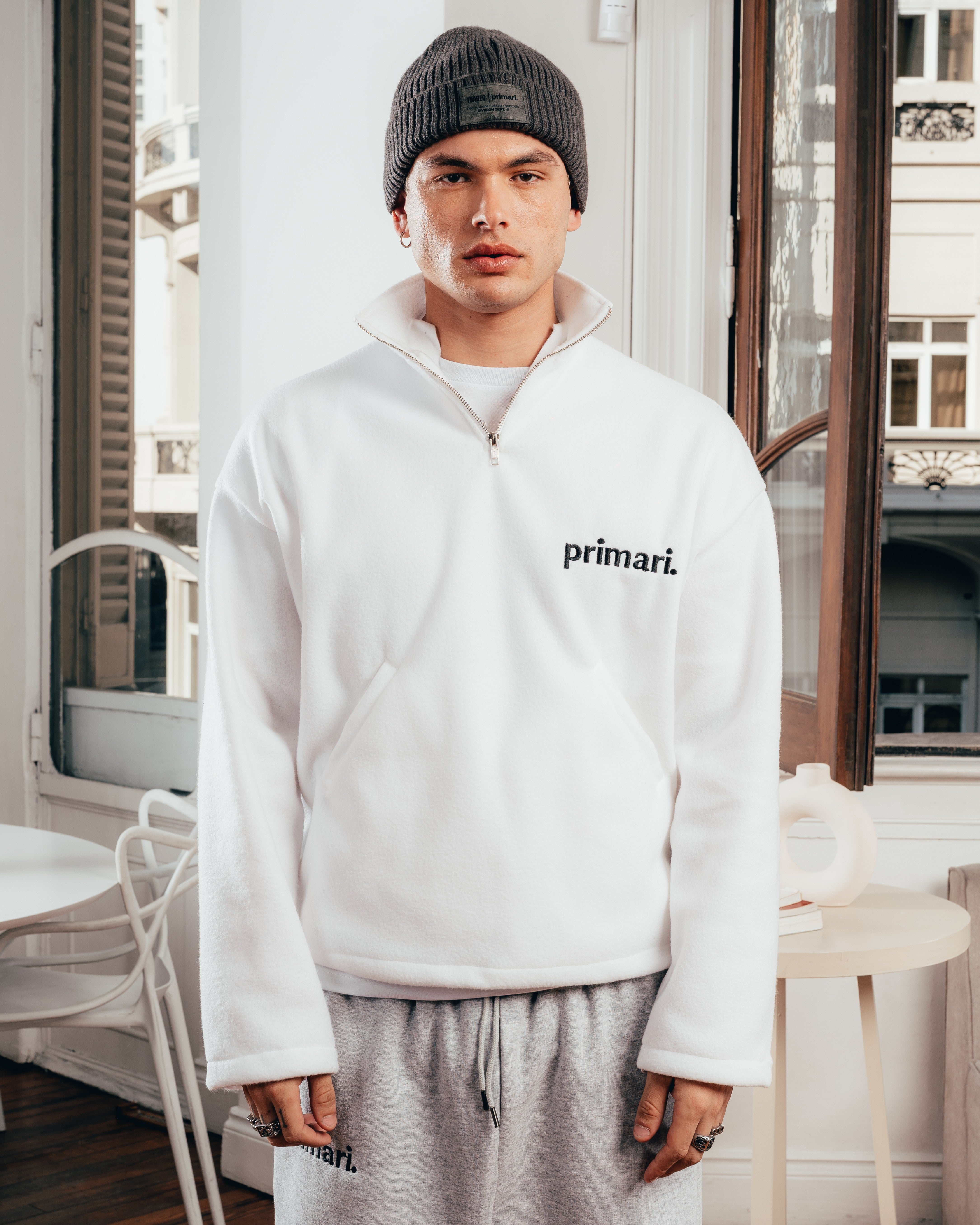 CREWNECK POLAR GRUESO [ PRIMARI ] WHITE
