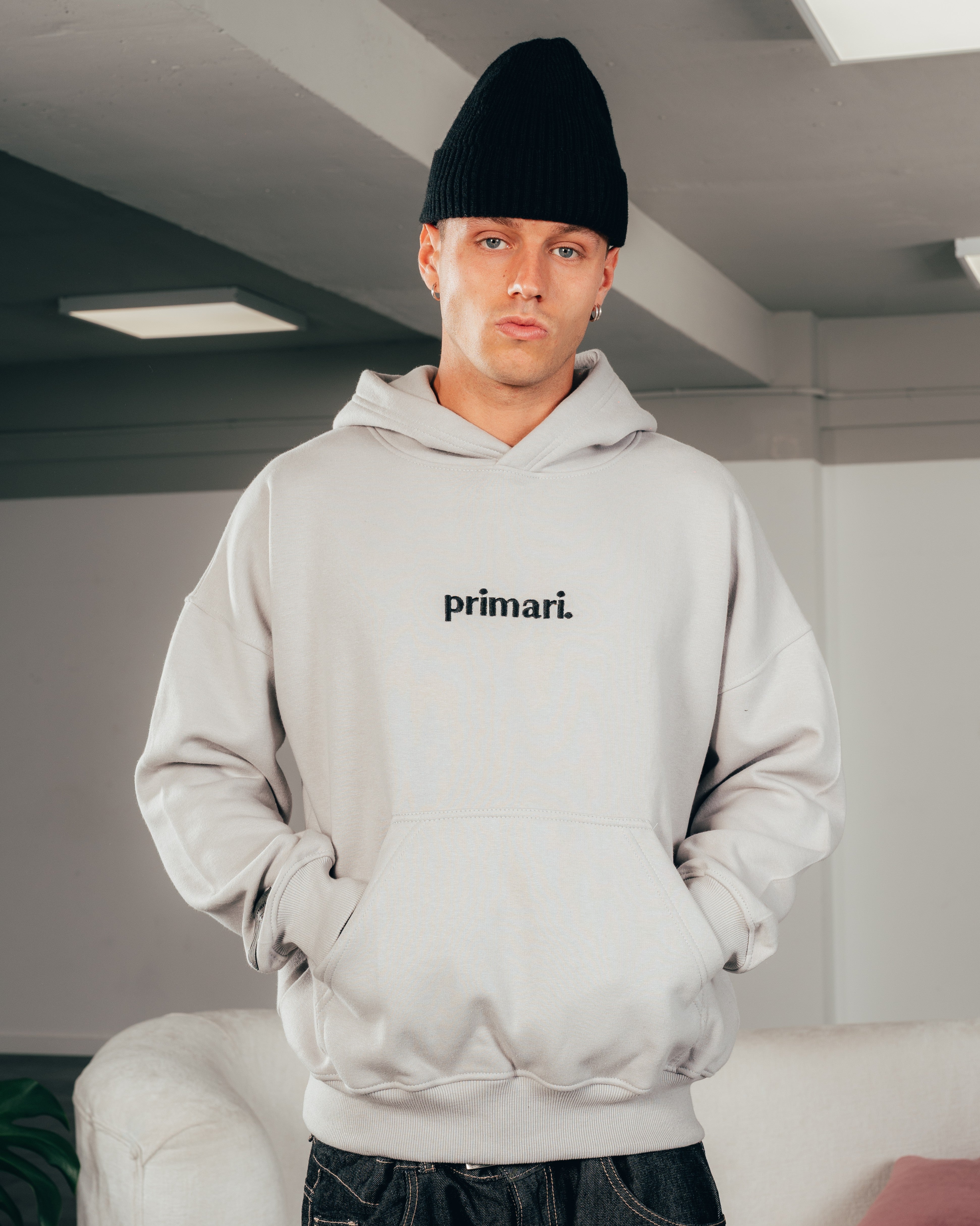 HOODIE EXTRAHEAVY [ PRIMARI ] STEEL