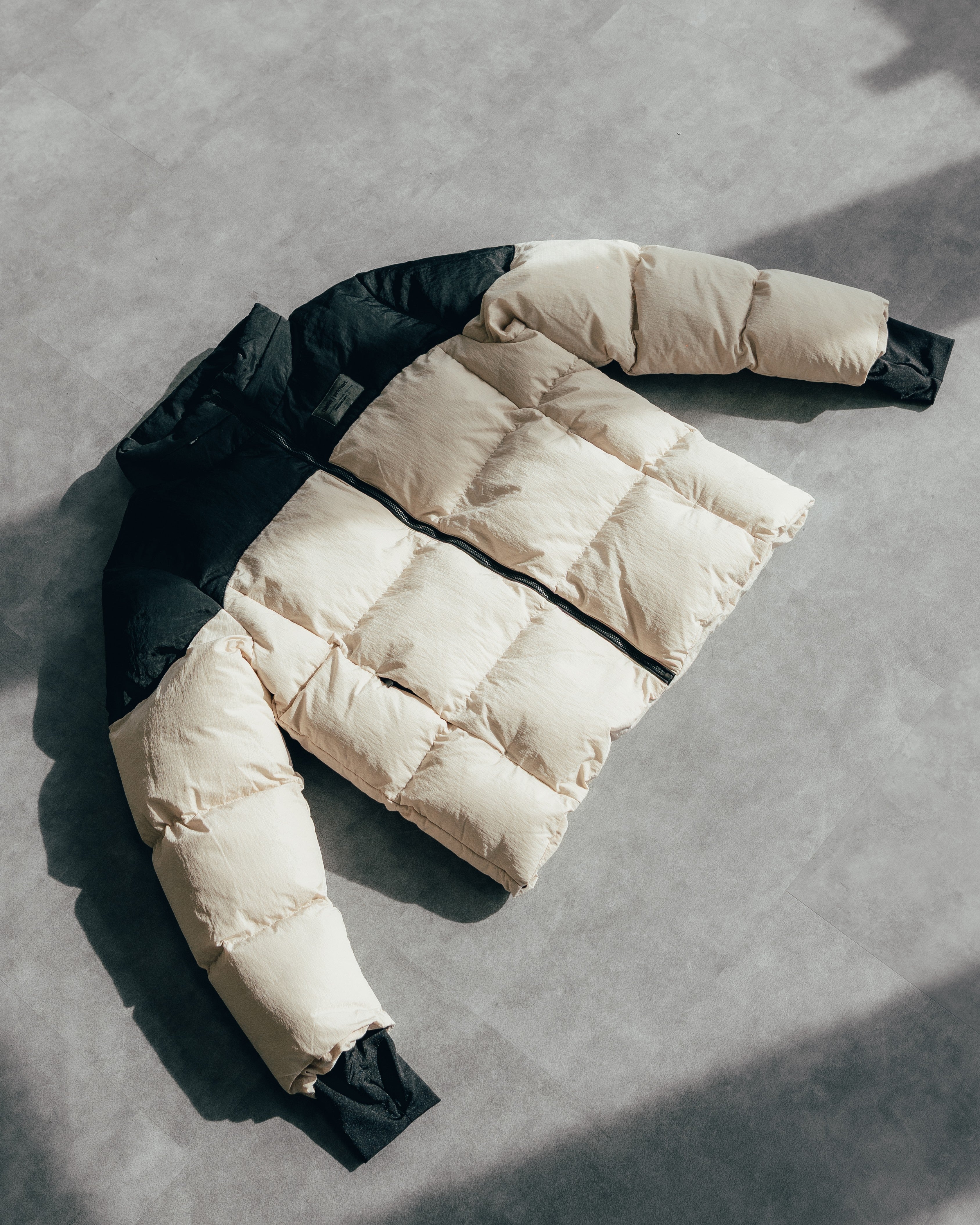CAMPERA PUFFER [ PRIMARI ] BICOLOR BLACK