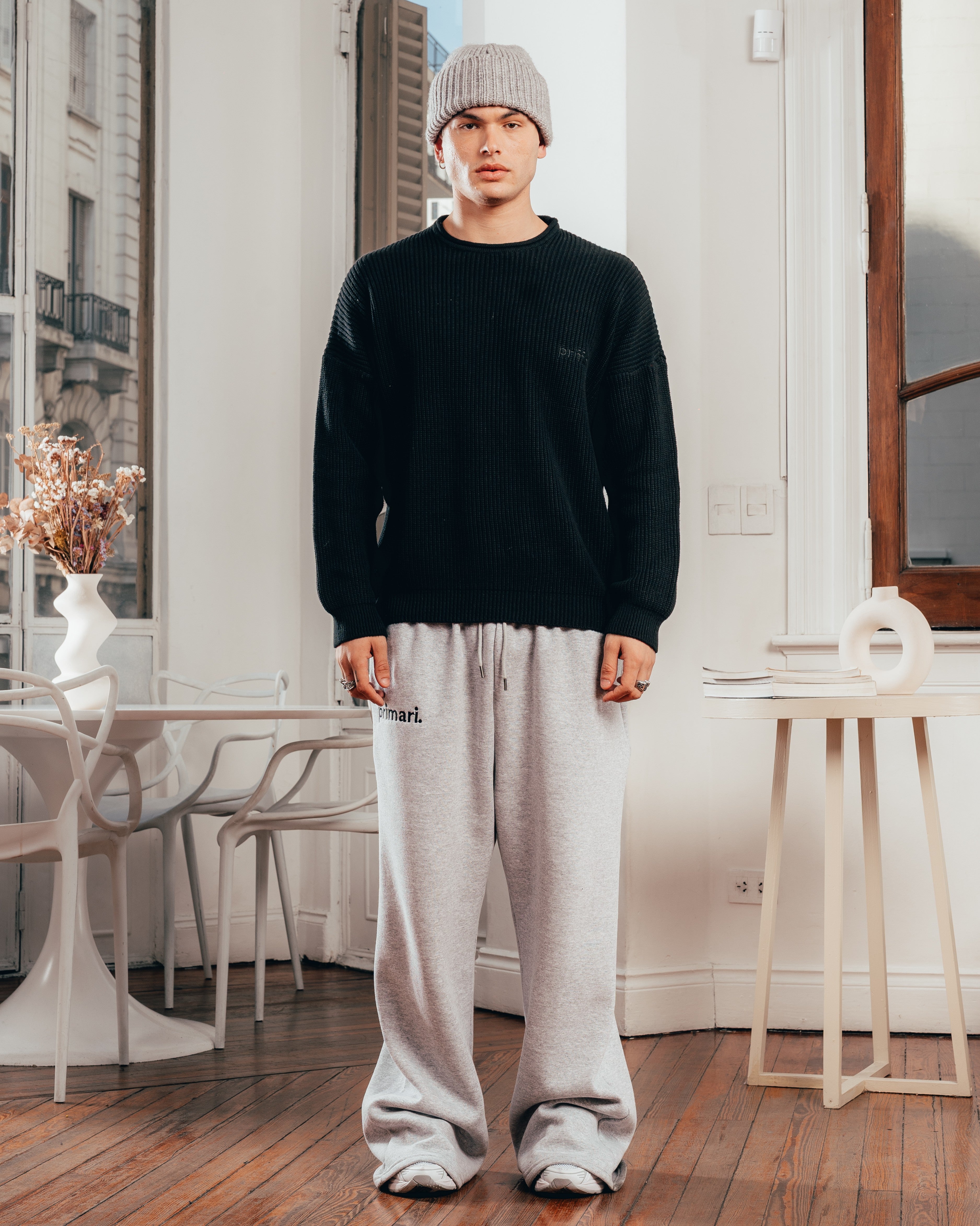 SWEATER TEJIDO PESADO [ PRIMARI ] BLACK