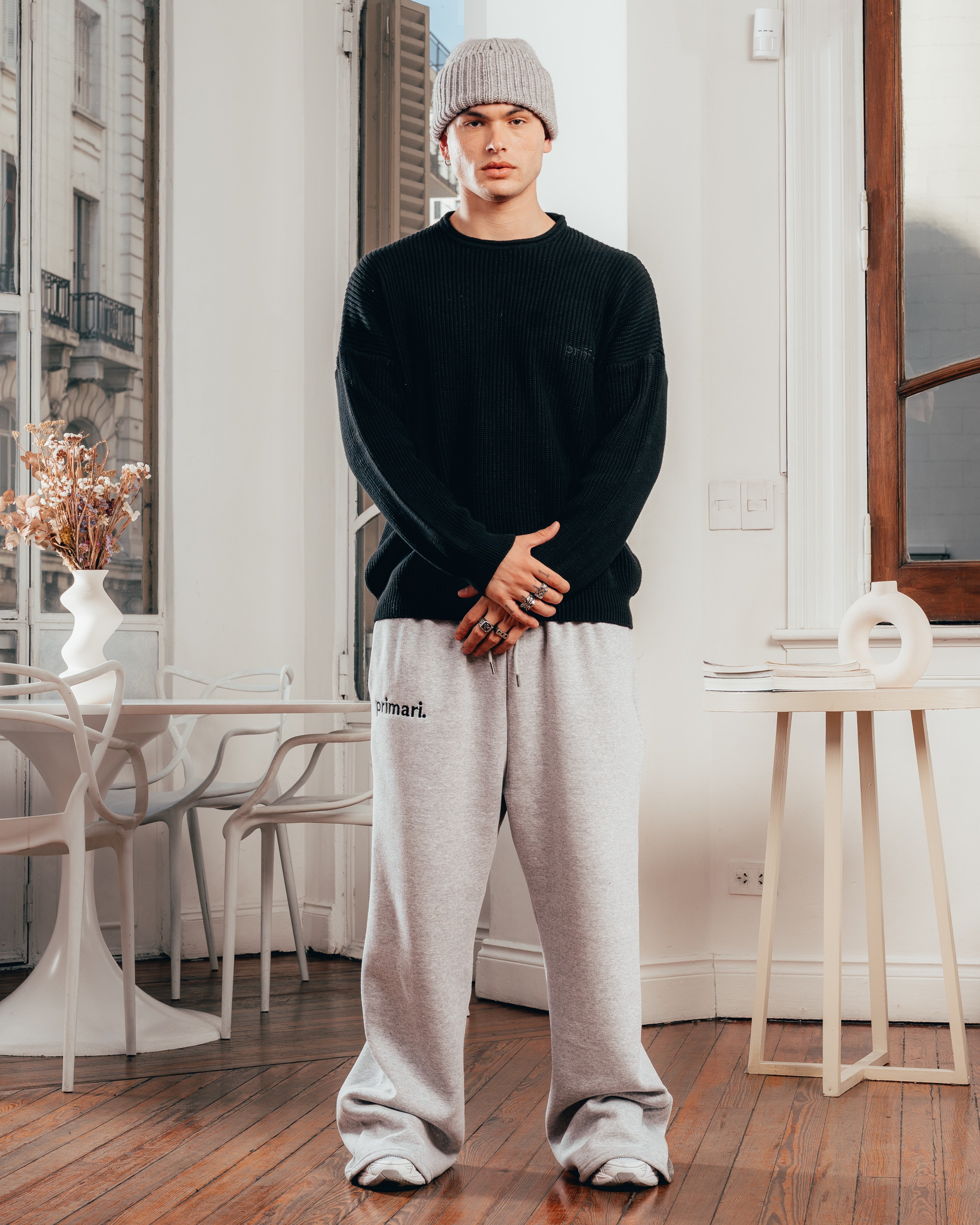 SWEATER TEJIDO PESADO [ PRIMARI ] BLACK