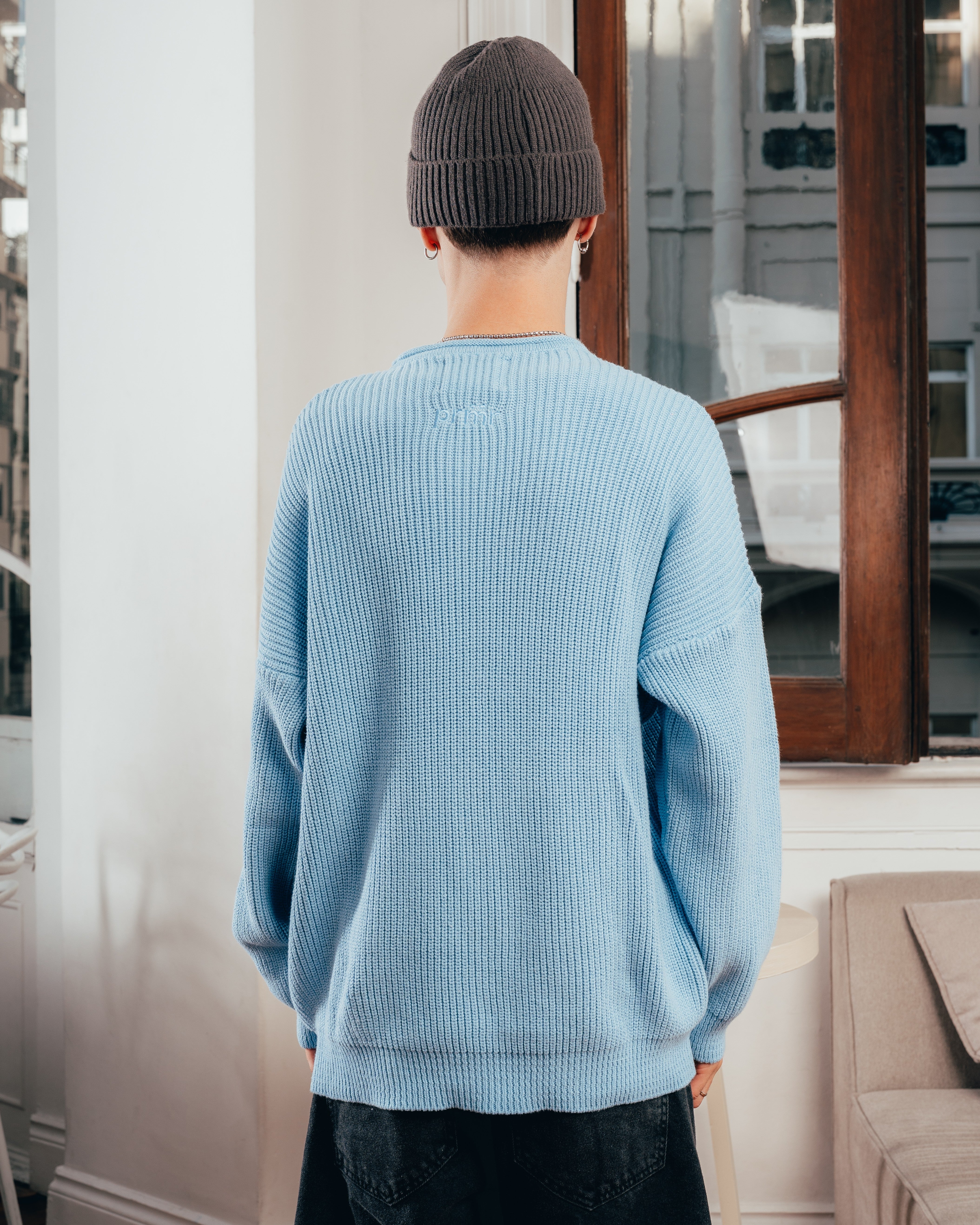 SWEATER TEJIDO PESADO [ PRIMARI ] SKY BLUE