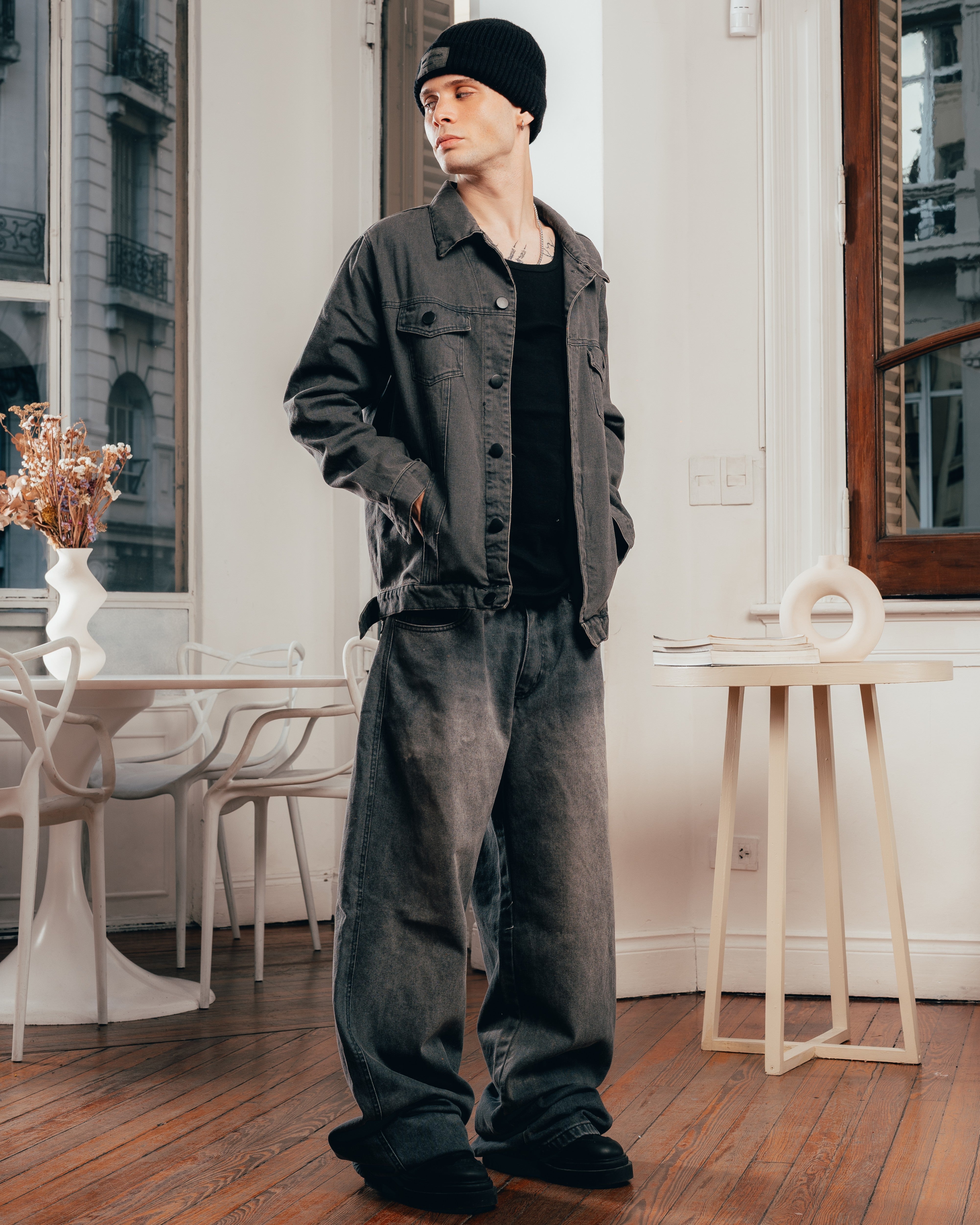 CAMPERA DE JEAN [ PRIMARI ] BLACK