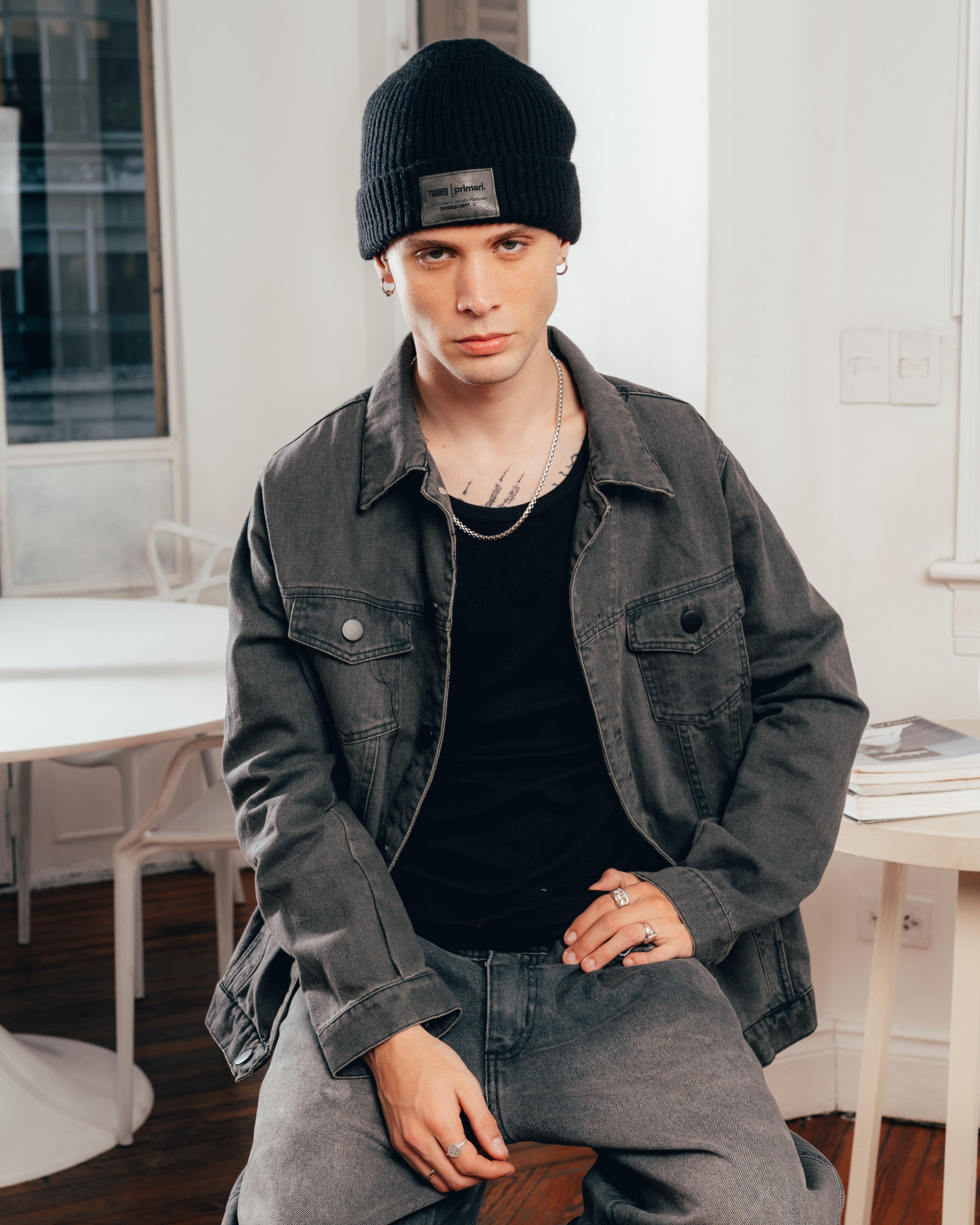 CAMPERA DE JEAN [ PRIMARI ] BLACK