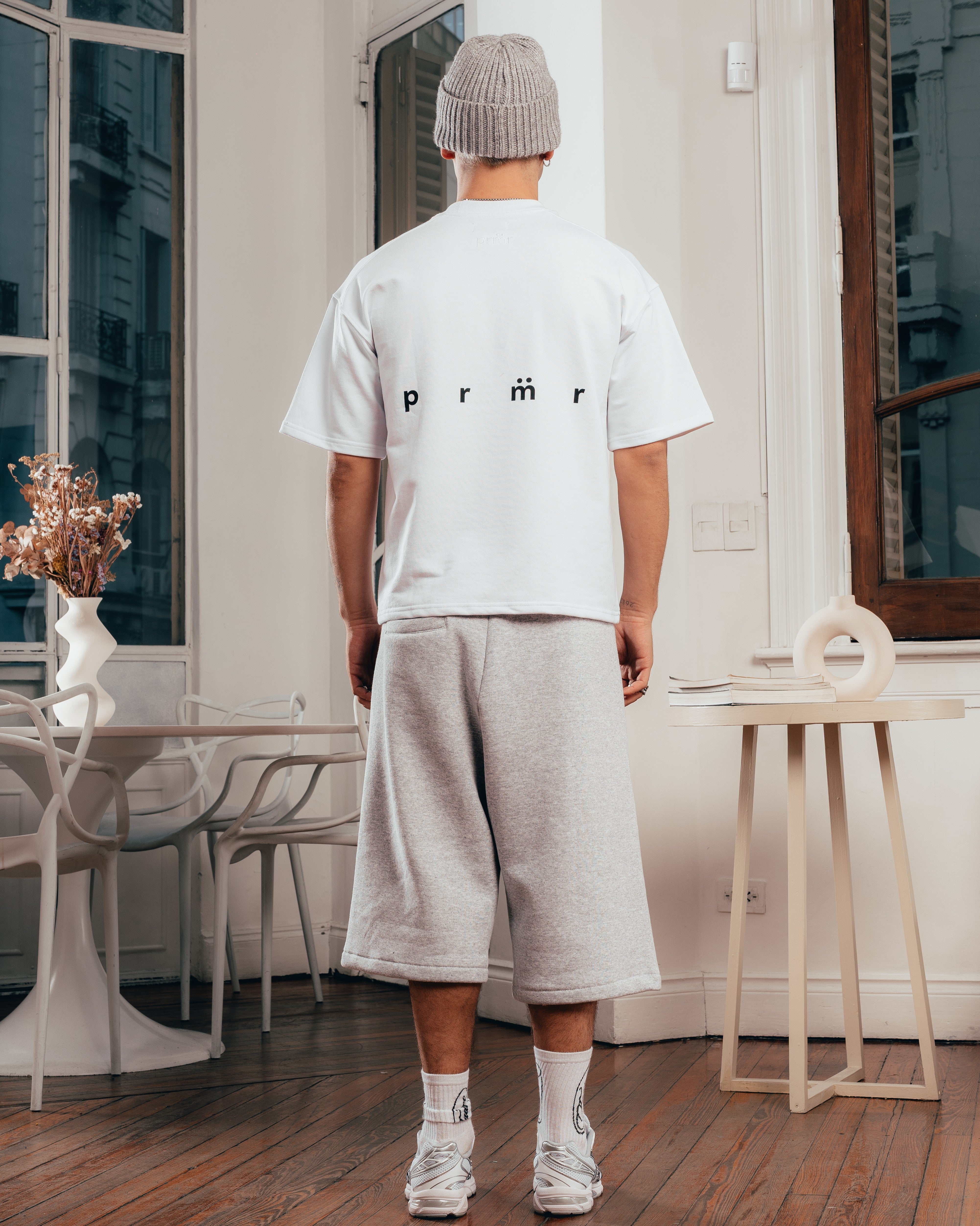 REMERA EXTRA PESADA SEMIOVER LETTER [ PRIMARI ] WHITE