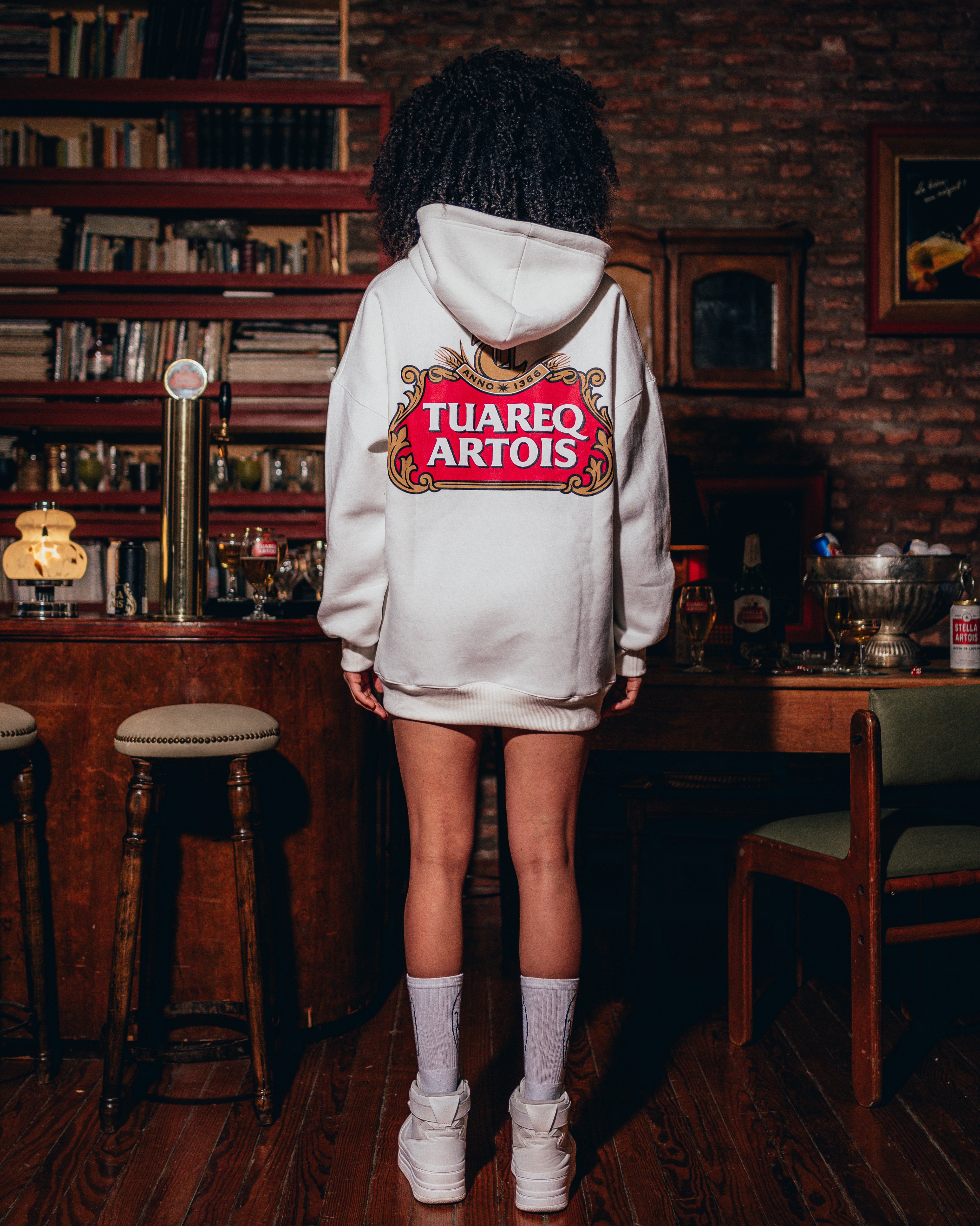 HOODIE PESADO [ STELLA ARTOIS ] PEARL WHITE