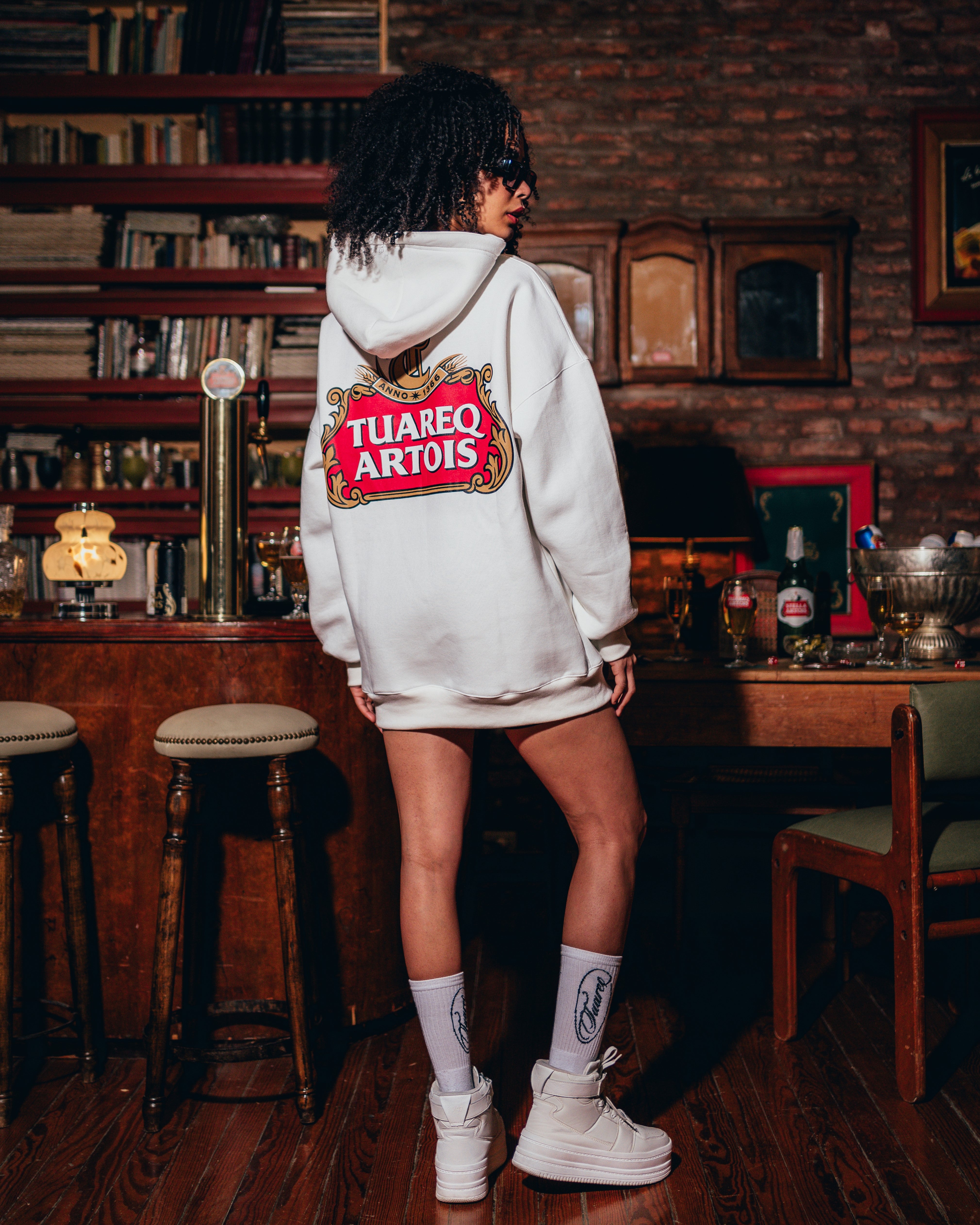 HOODIE PESADO [ STELLA ARTOIS ] PEARL WHITE