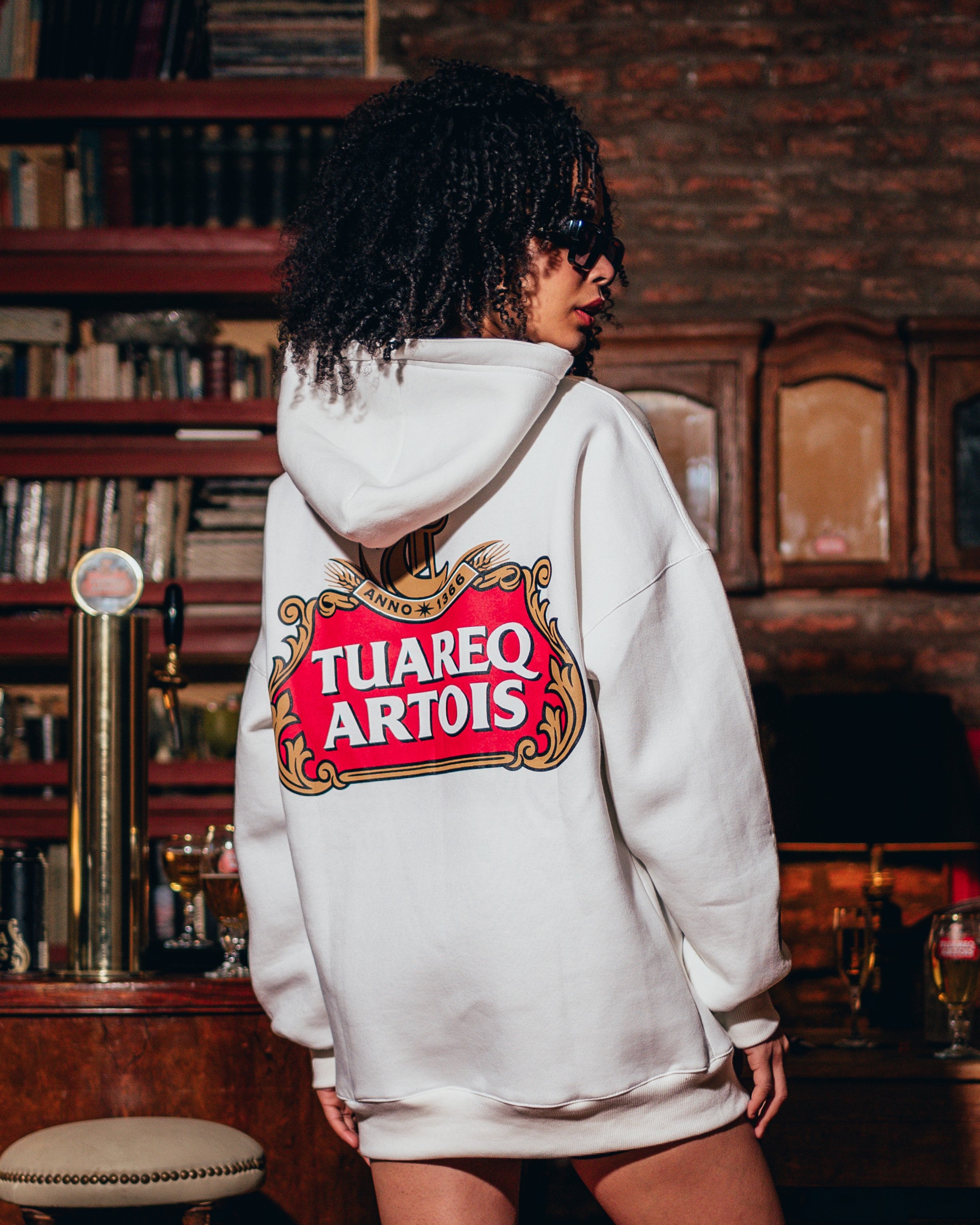 HOODIE PESADO [ STELLA ARTOIS ] PEARL WHITE