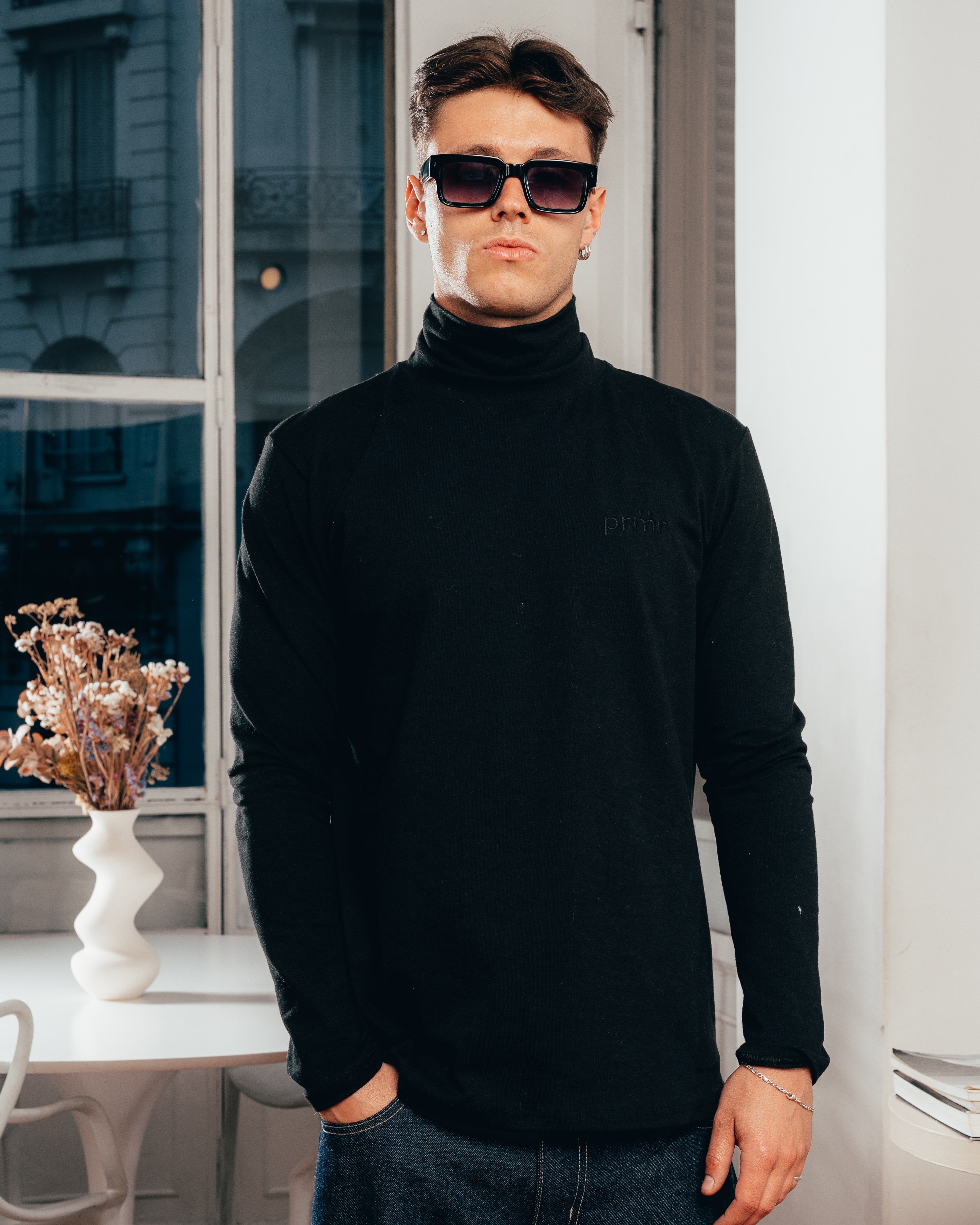 POLERA DE LANILLA [ PRIMARI ] BLACK