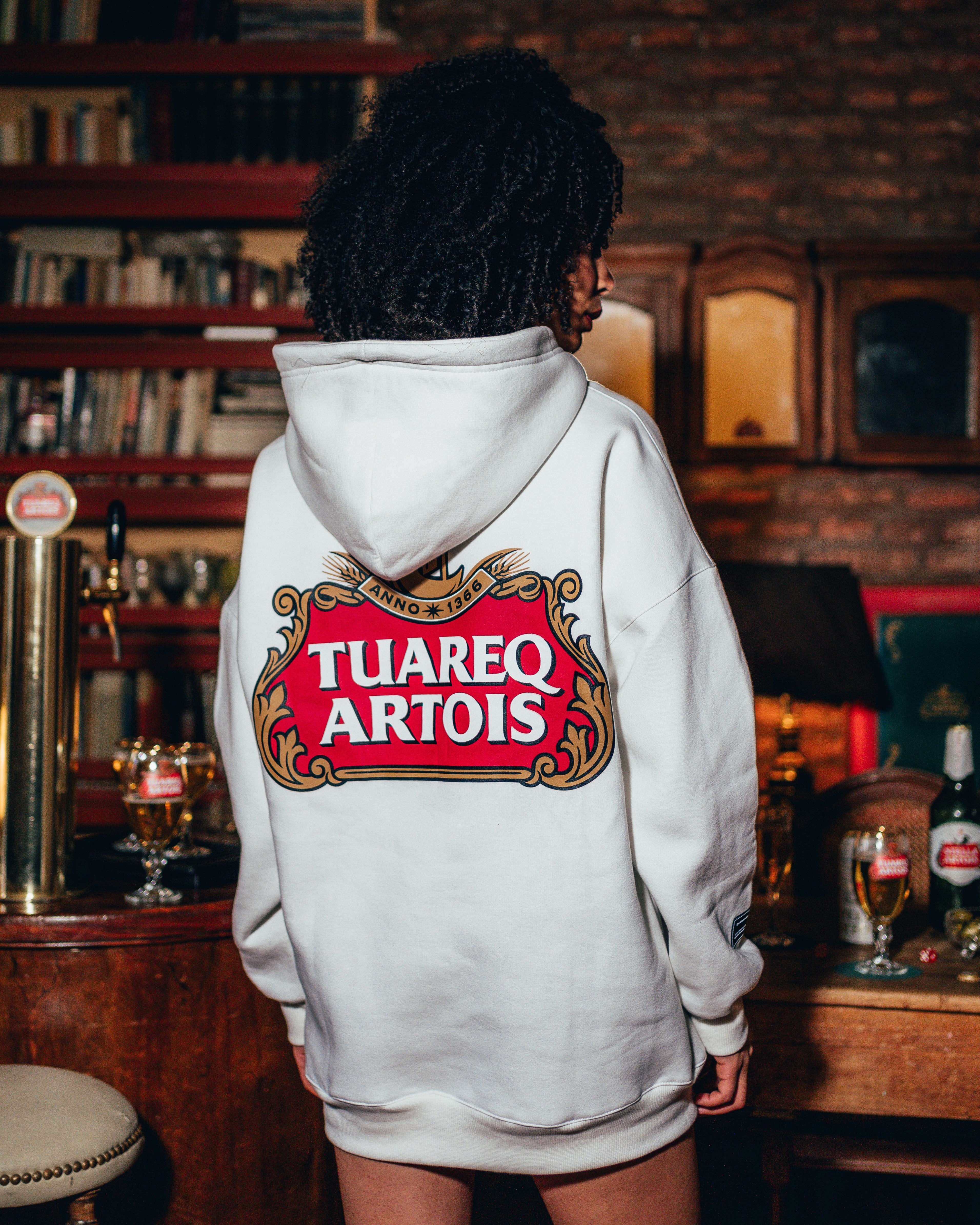 HOODIE PESADO [ STELLA ARTOIS ] PEARL WHITE