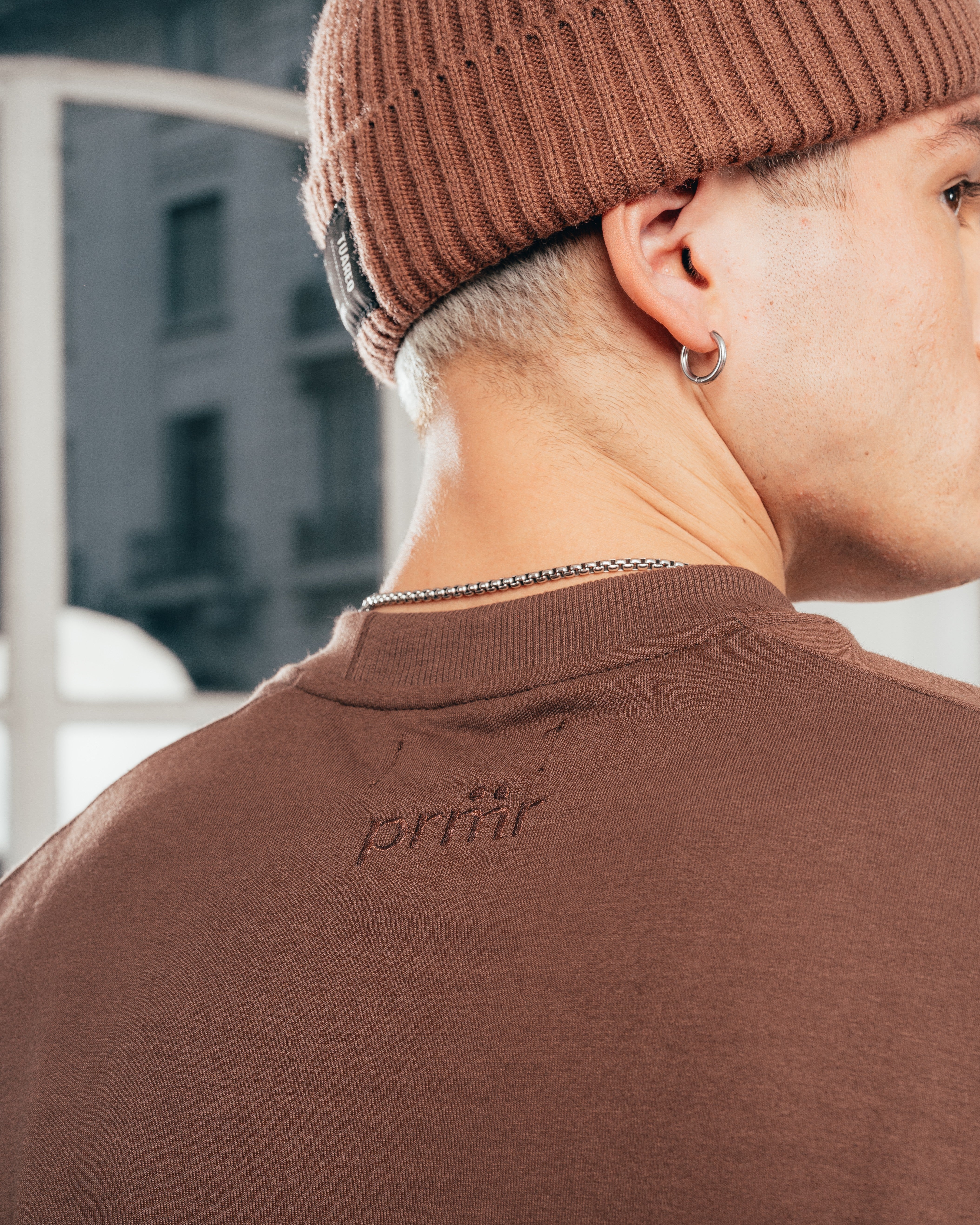 REMERA EXTRA PESADA SEMIOVER [ PRIMARI ] SIMPLE BROWN