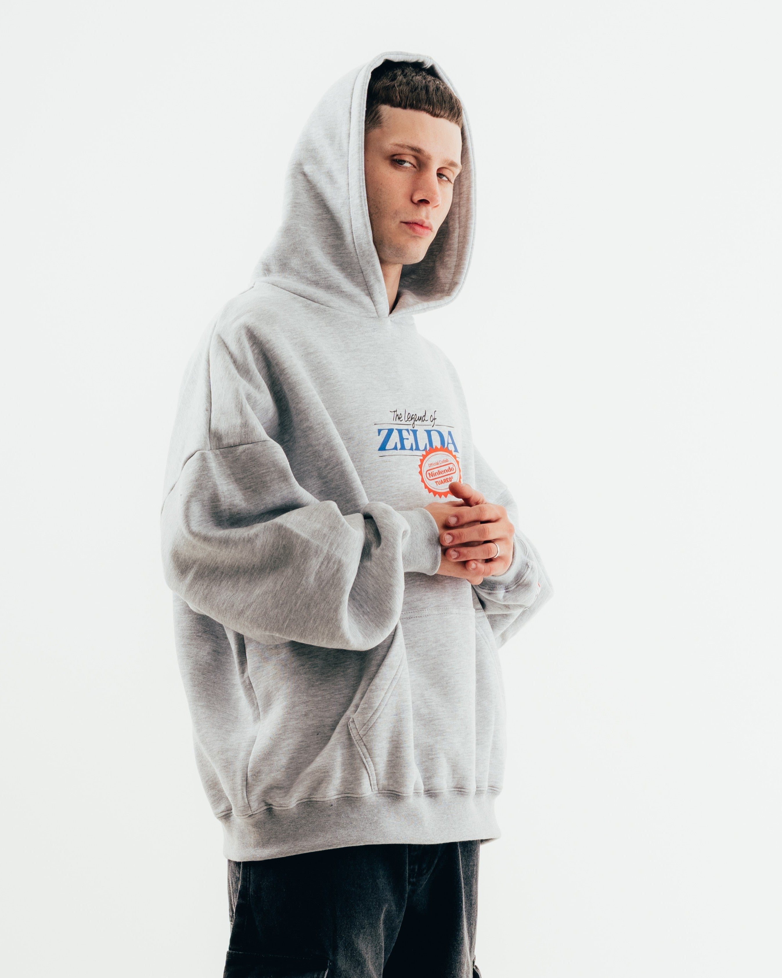 HOODIE [ NINTENDO ] ZELDA MELANGE GREY