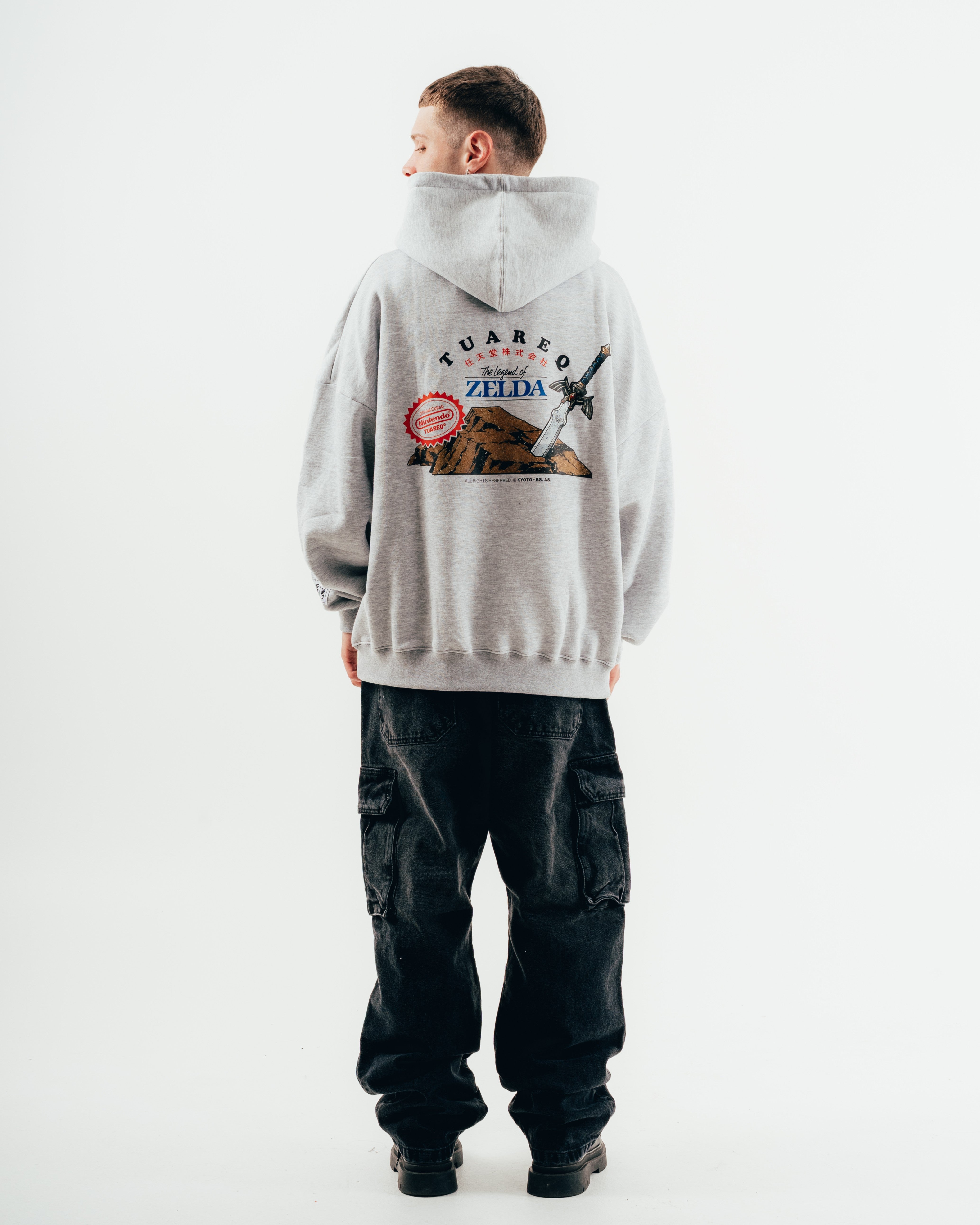 HOODIE [ NINTENDO ] ZELDA MELANGE GREY