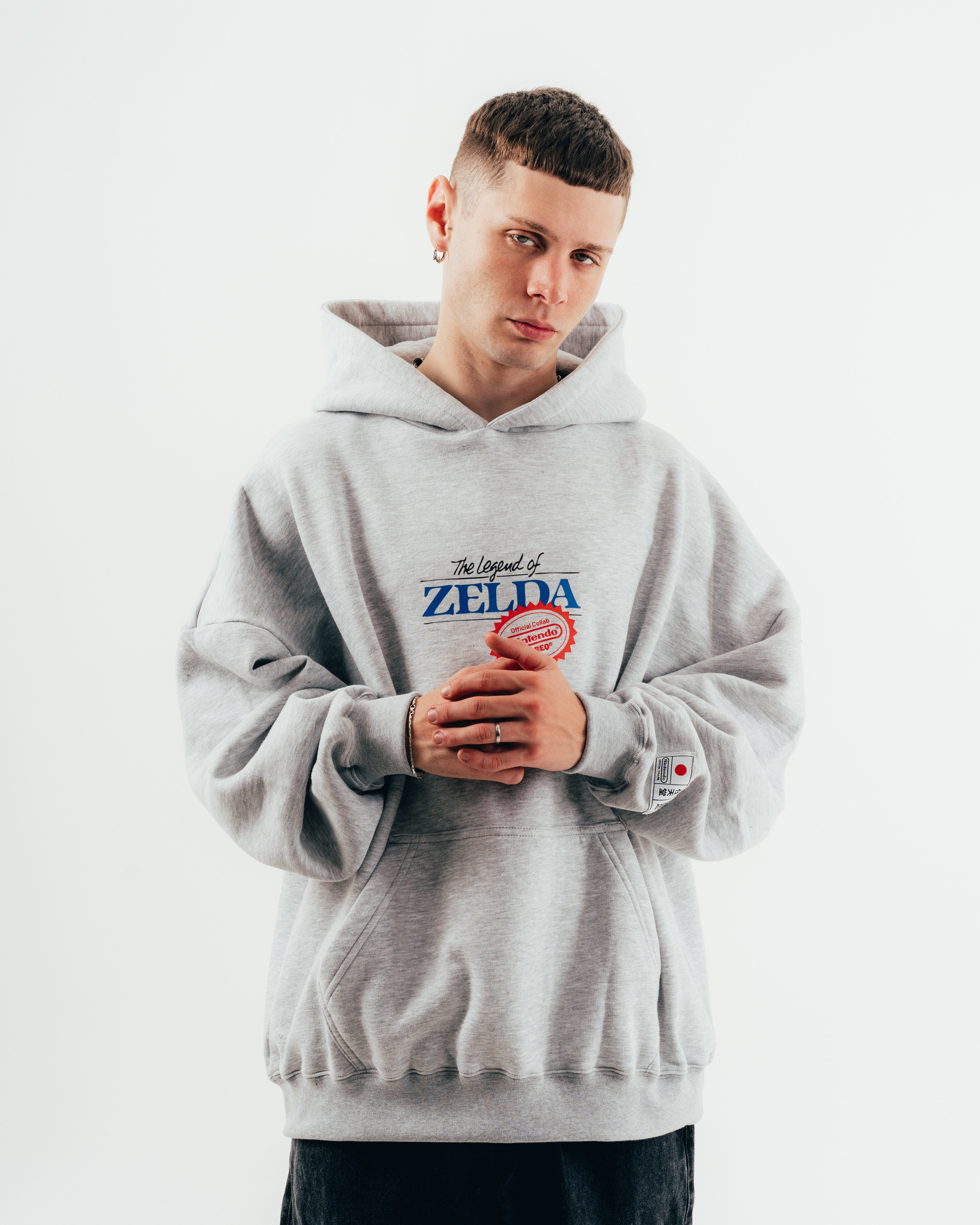 HOODIE [ NINTENDO ] ZELDA MELANGE GREY