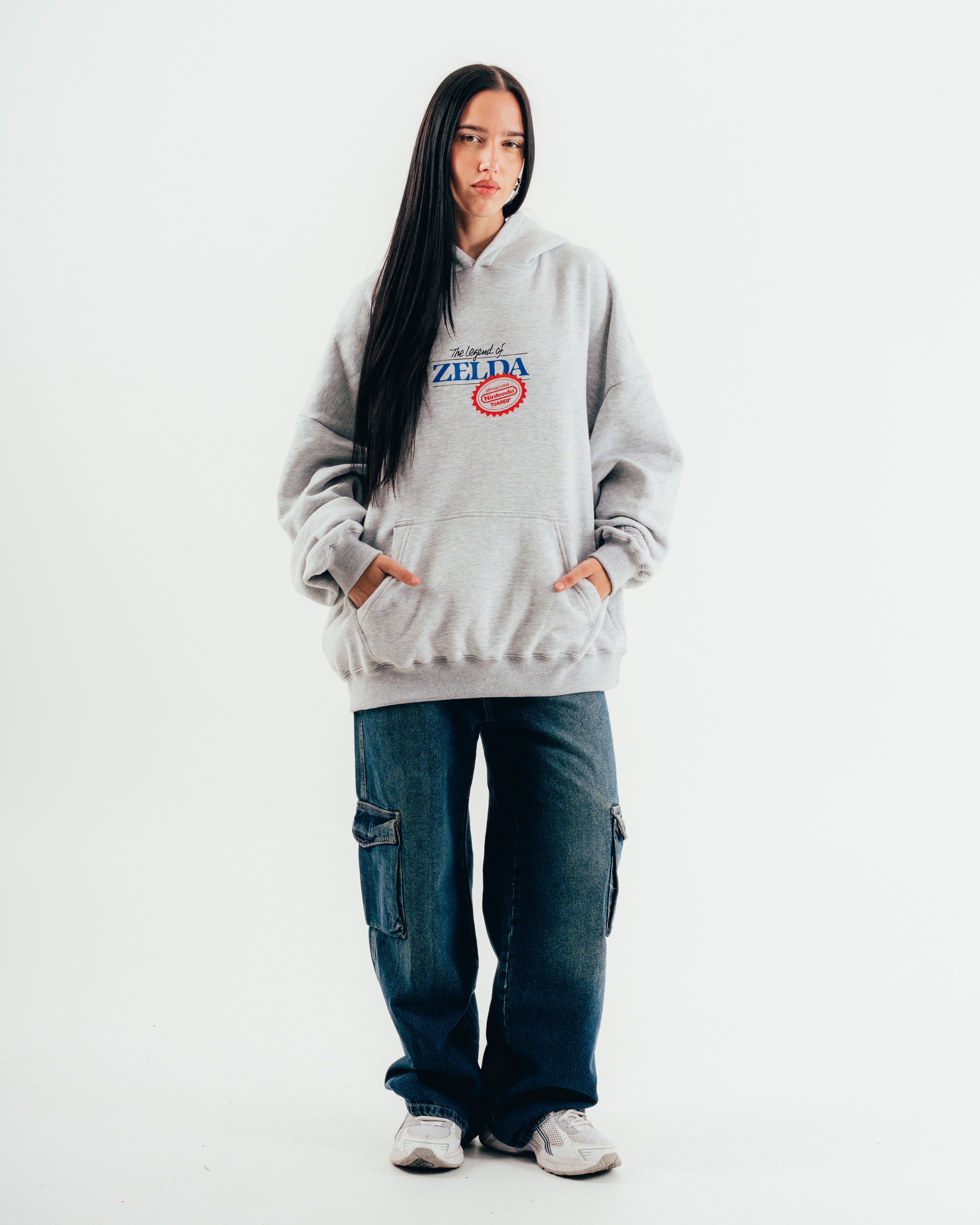 HOODIE [ NINTENDO ] ZELDA MELANGE GREY