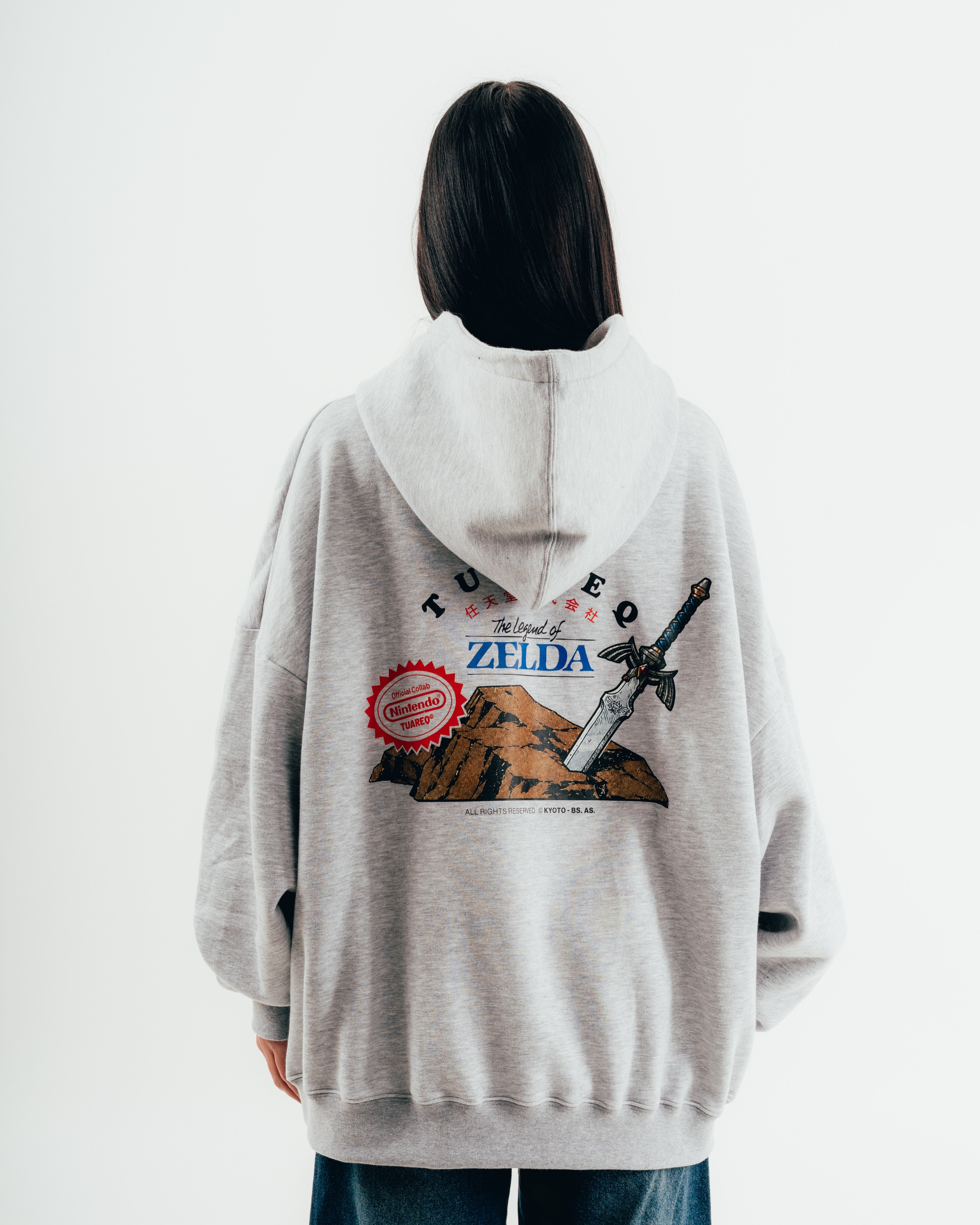 HOODIE [ NINTENDO ] ZELDA MELANGE GREY