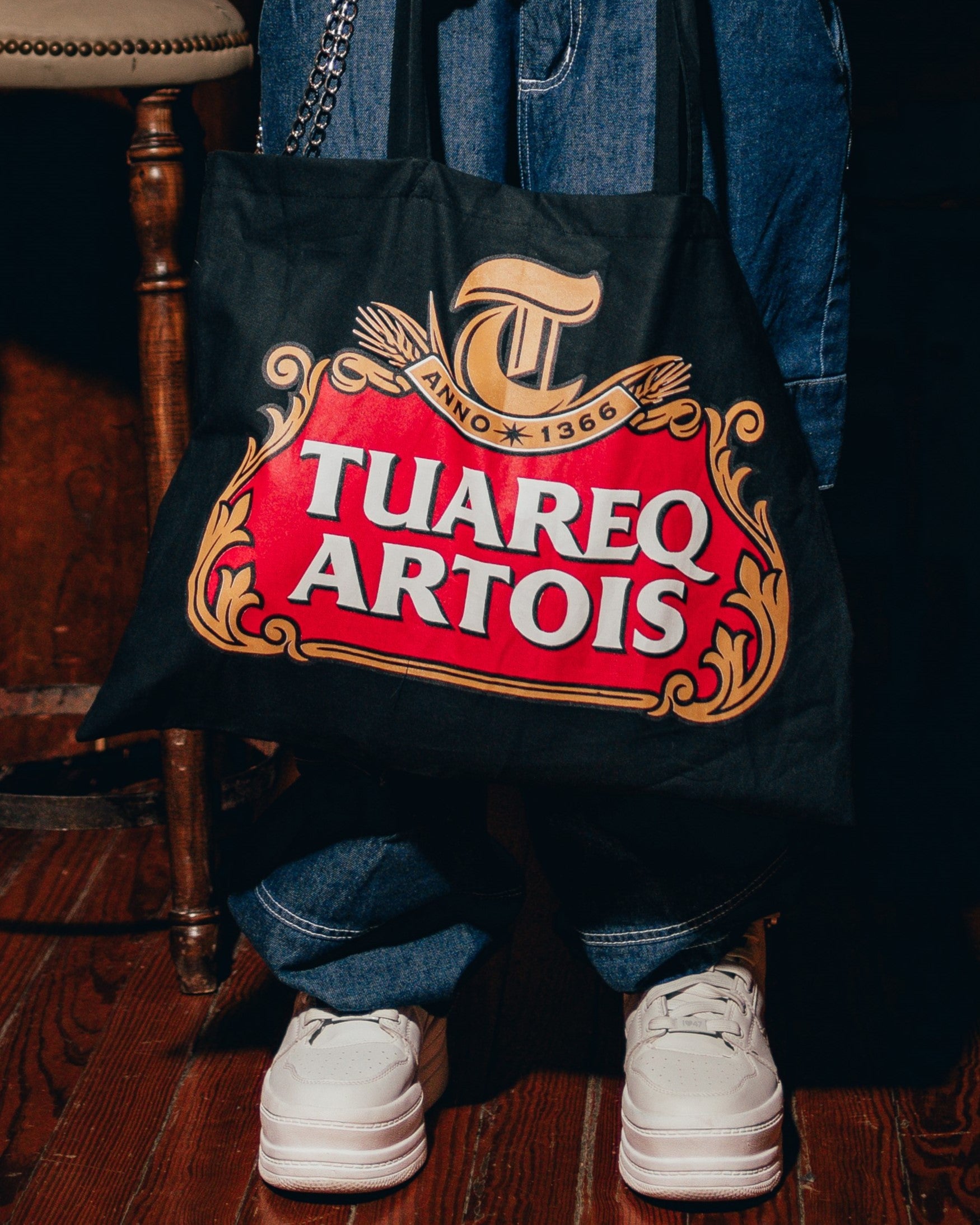 TOTE BAG [ STELLA ARTOIS ] BLACK