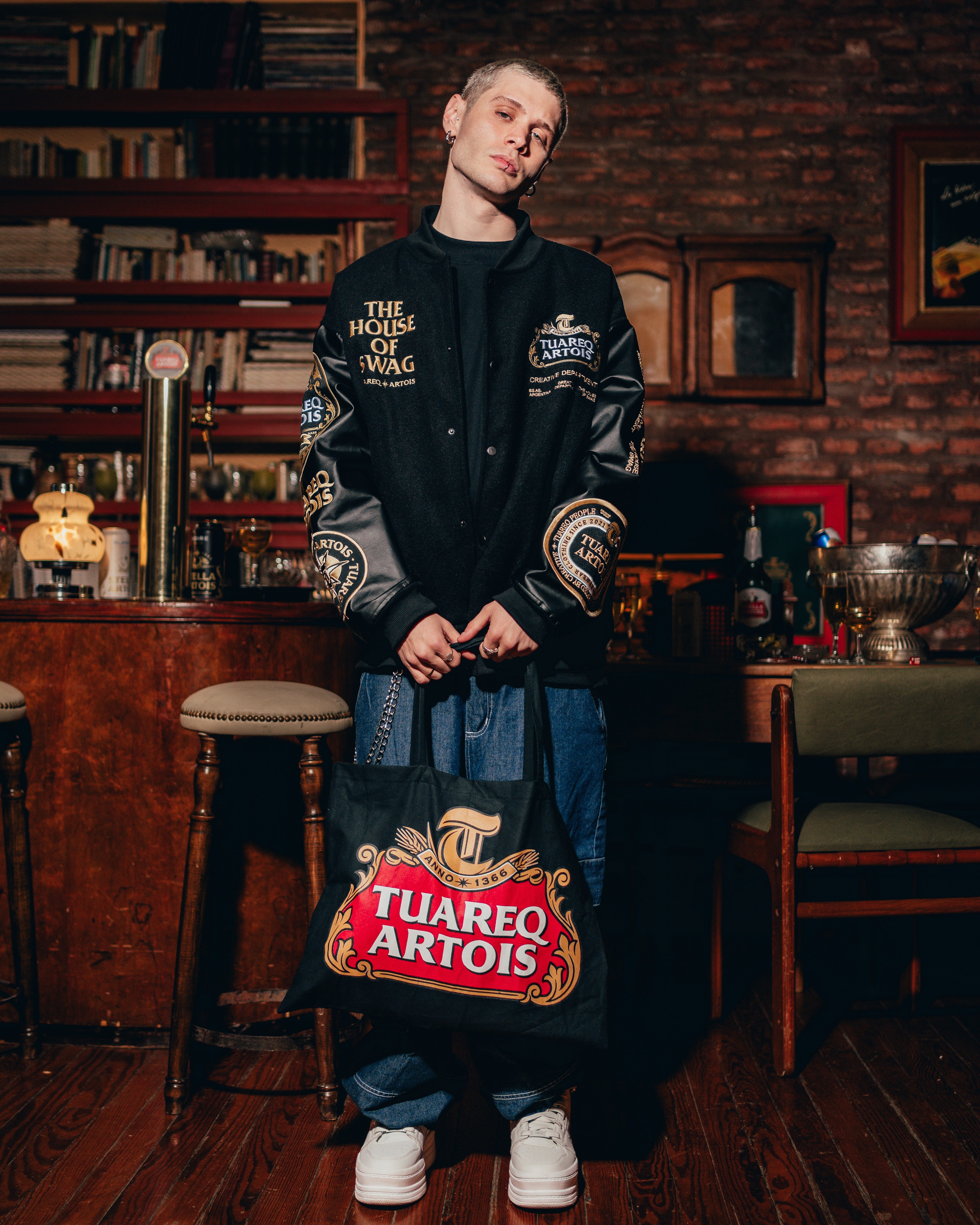 TOTE BAG [ STELLA ARTOIS ] BLACK